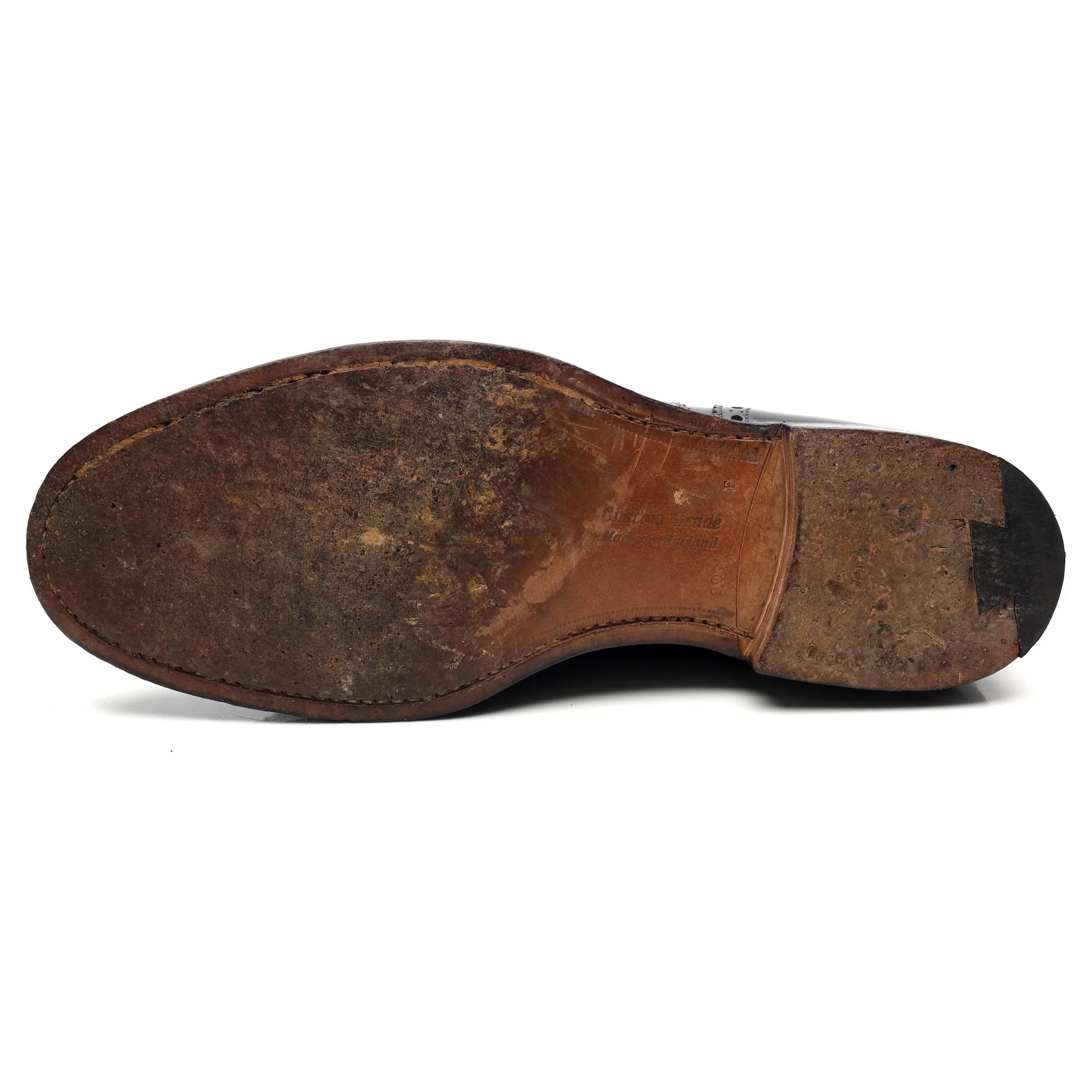 'Attleborough' Black Leather Oxford Brogues UK 9 F - Image 10