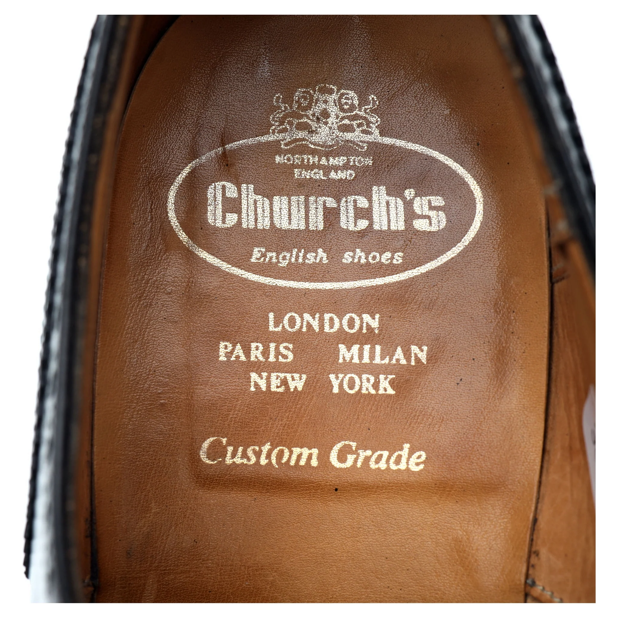 'Attleborough' Black Leather Oxford Brogues UK 9 F - Image 12