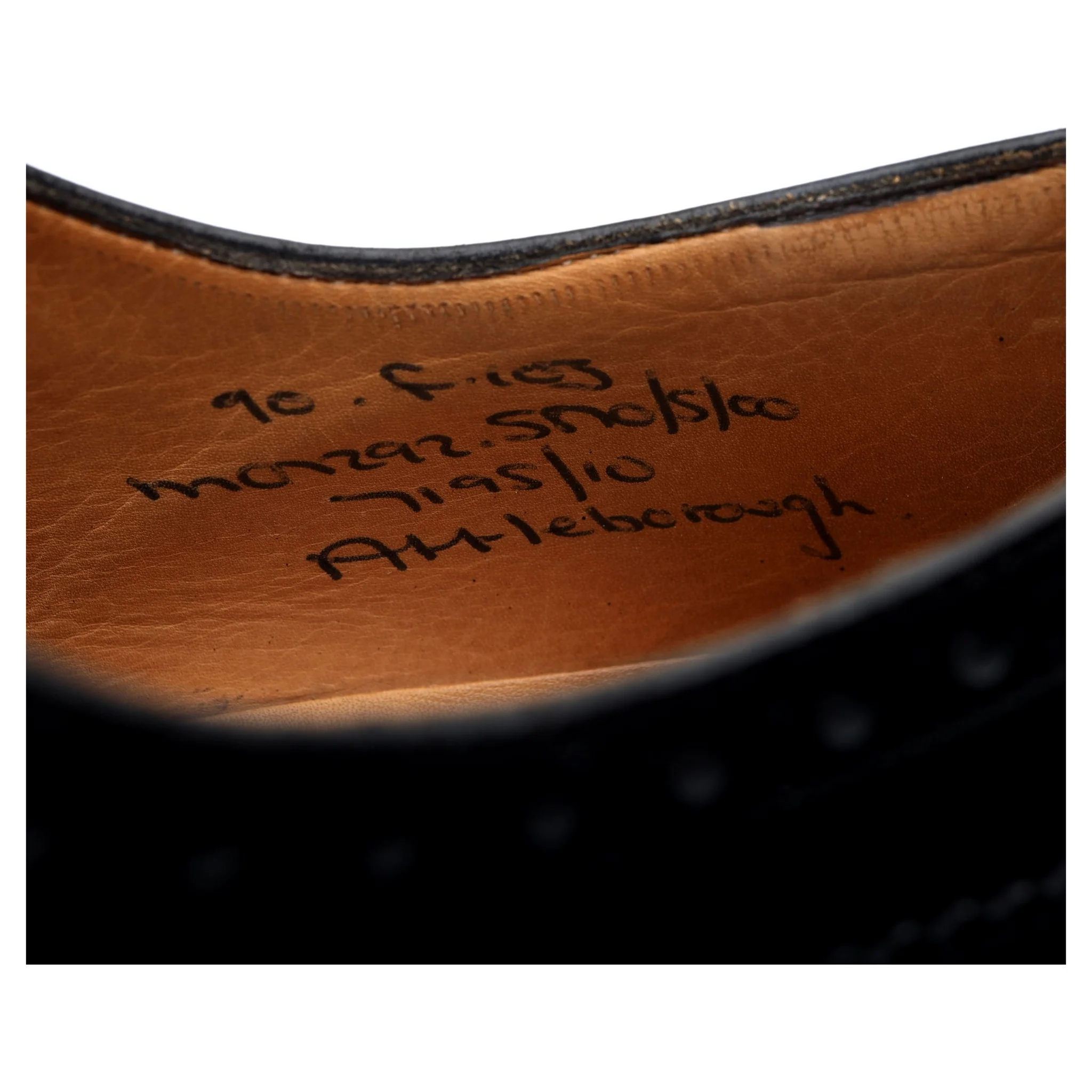 'Attleborough' Black Leather Oxford Brogues UK 9 F - Image 13
