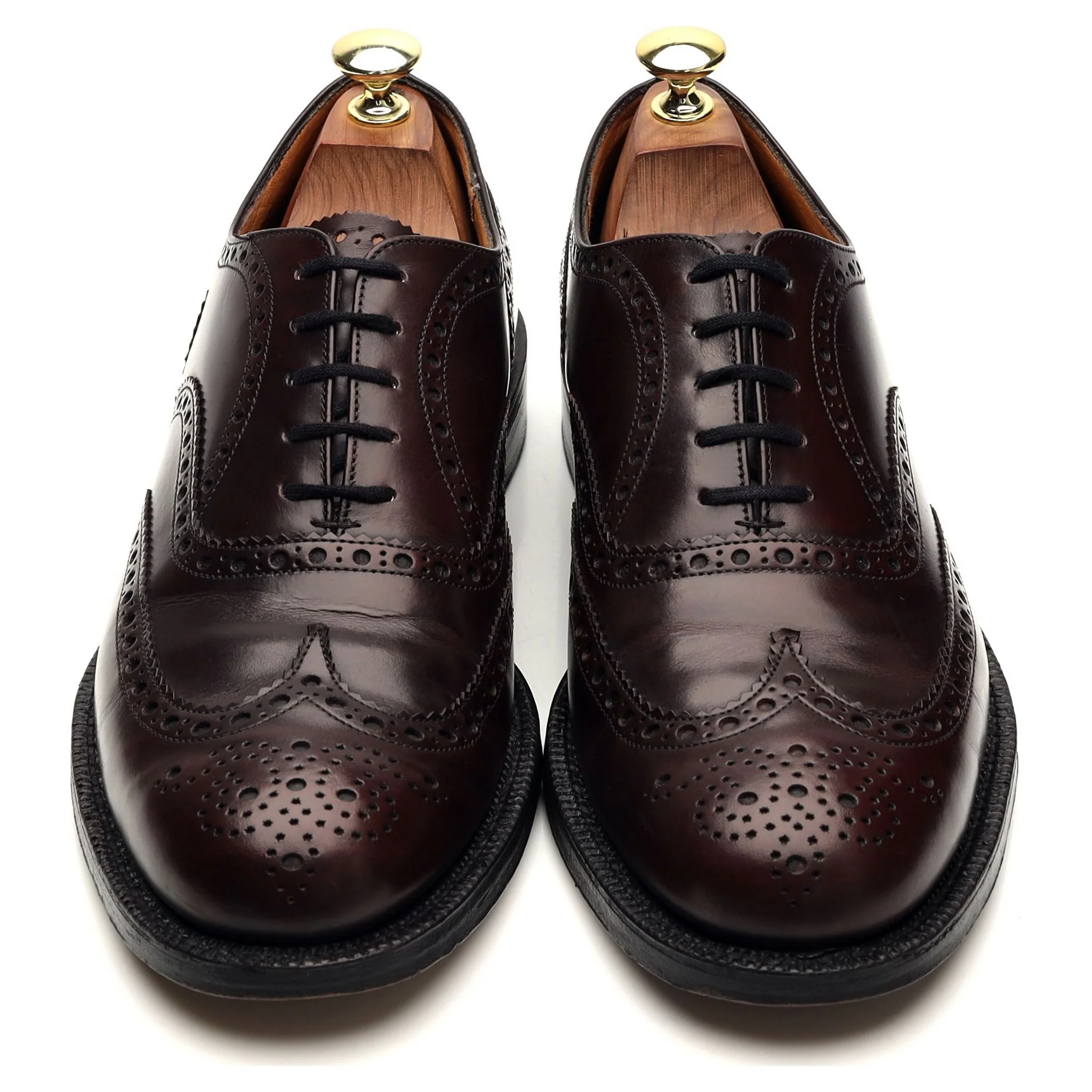 'Attleborough' Burgundy Leather Oxford Brogues UK 7.5 F - Image 2