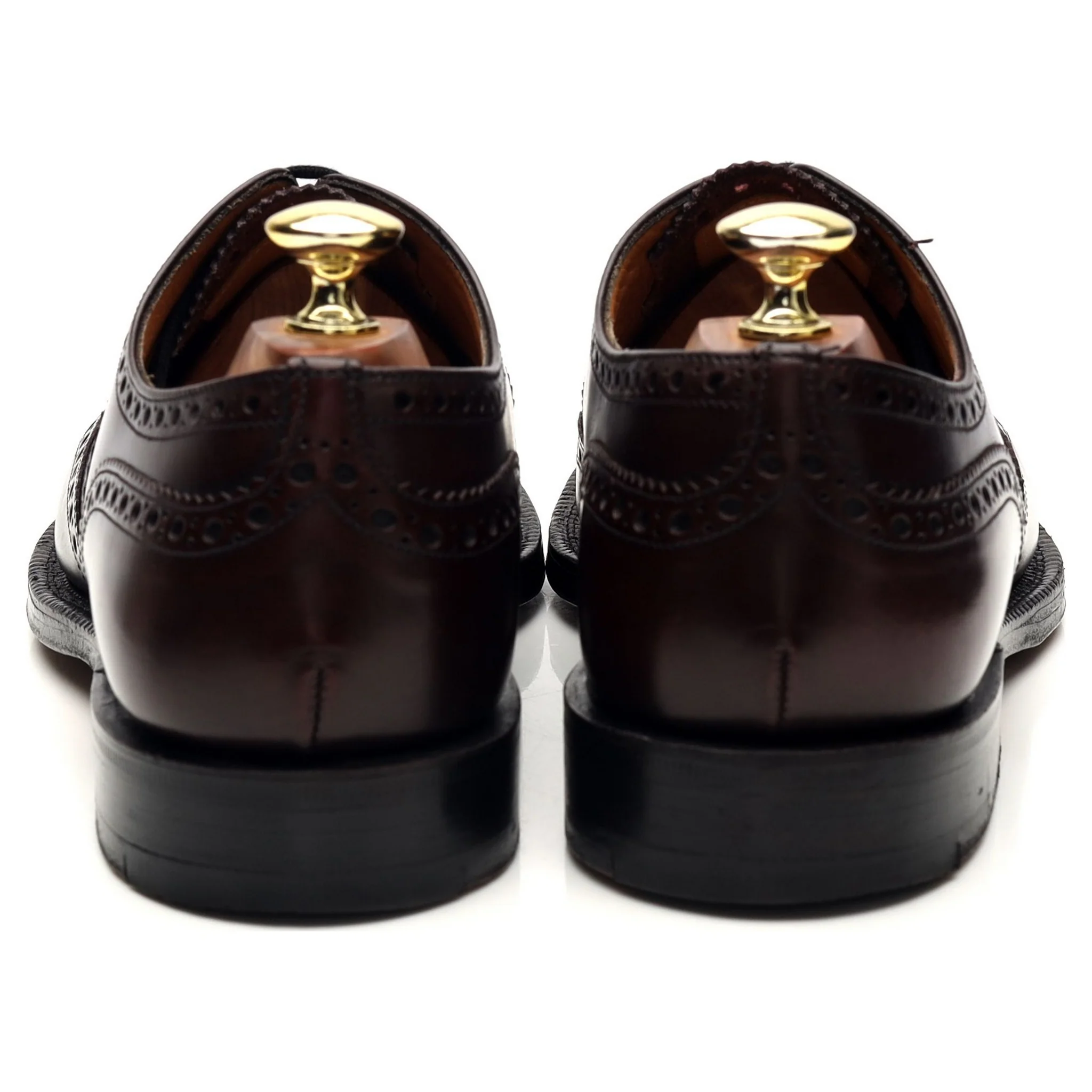 'Attleborough' Burgundy Leather Oxford Brogues UK 7.5 F - Image 4