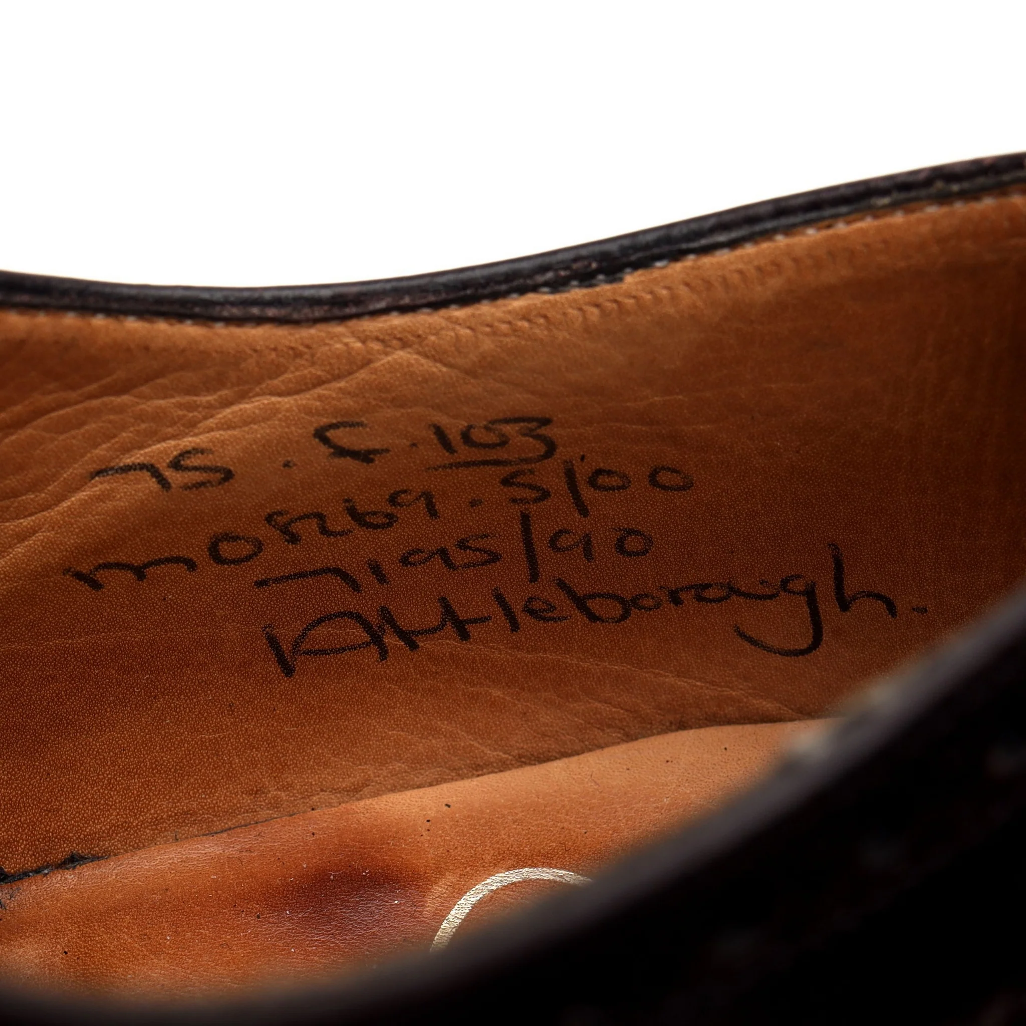 'Attleborough' Burgundy Leather Oxford Brogues UK 7.5 F - Image 7