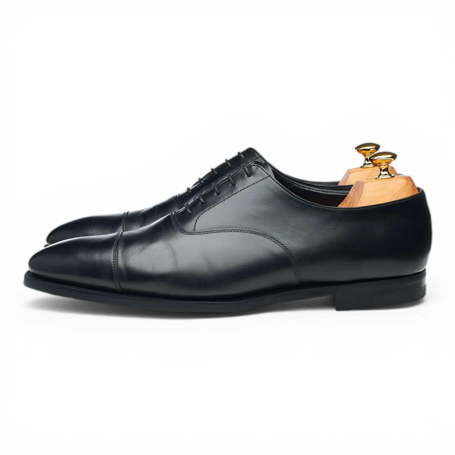 'Audley' Black Leather Oxford UK 11.5 E - Image 3