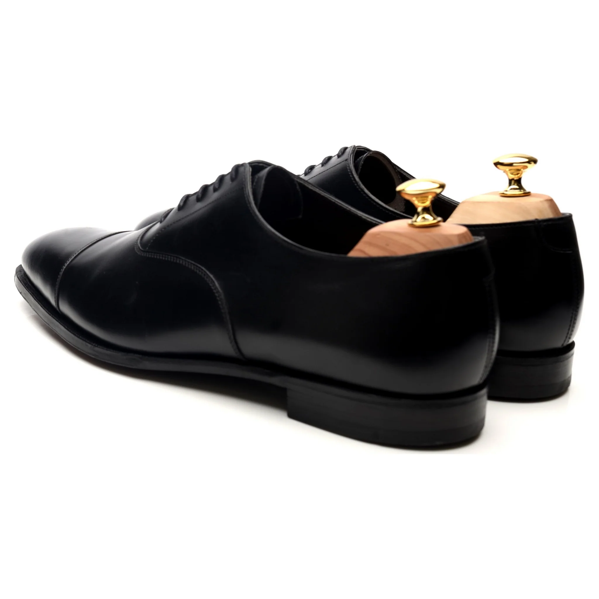 'Audley' Black Leather Oxford UK 11 E - Image 3