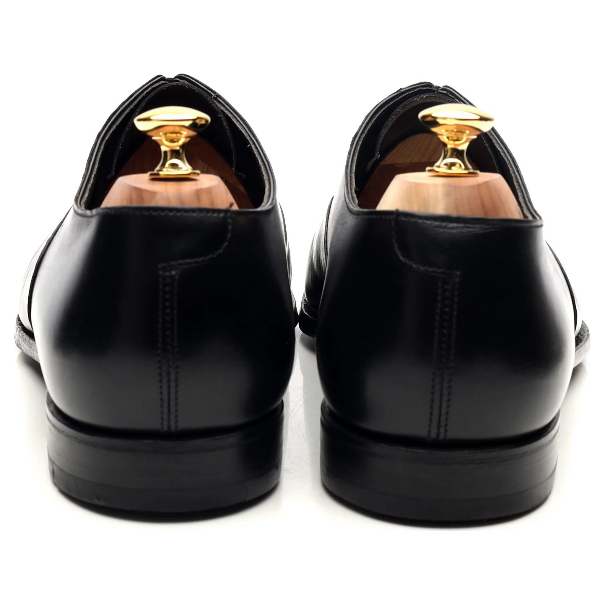 'Audley' Black Leather Oxford UK 11 E - Image 4