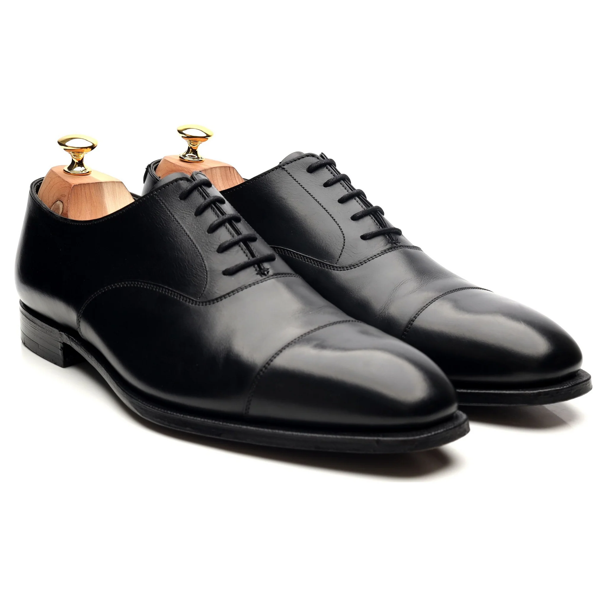 'Audley' Black Leather Oxford UK 11 E - Image 7