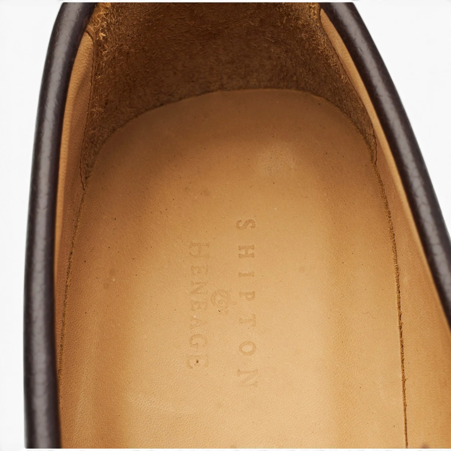 'Avon' Dark Brown Grain Loafers UK 12 - Image 6