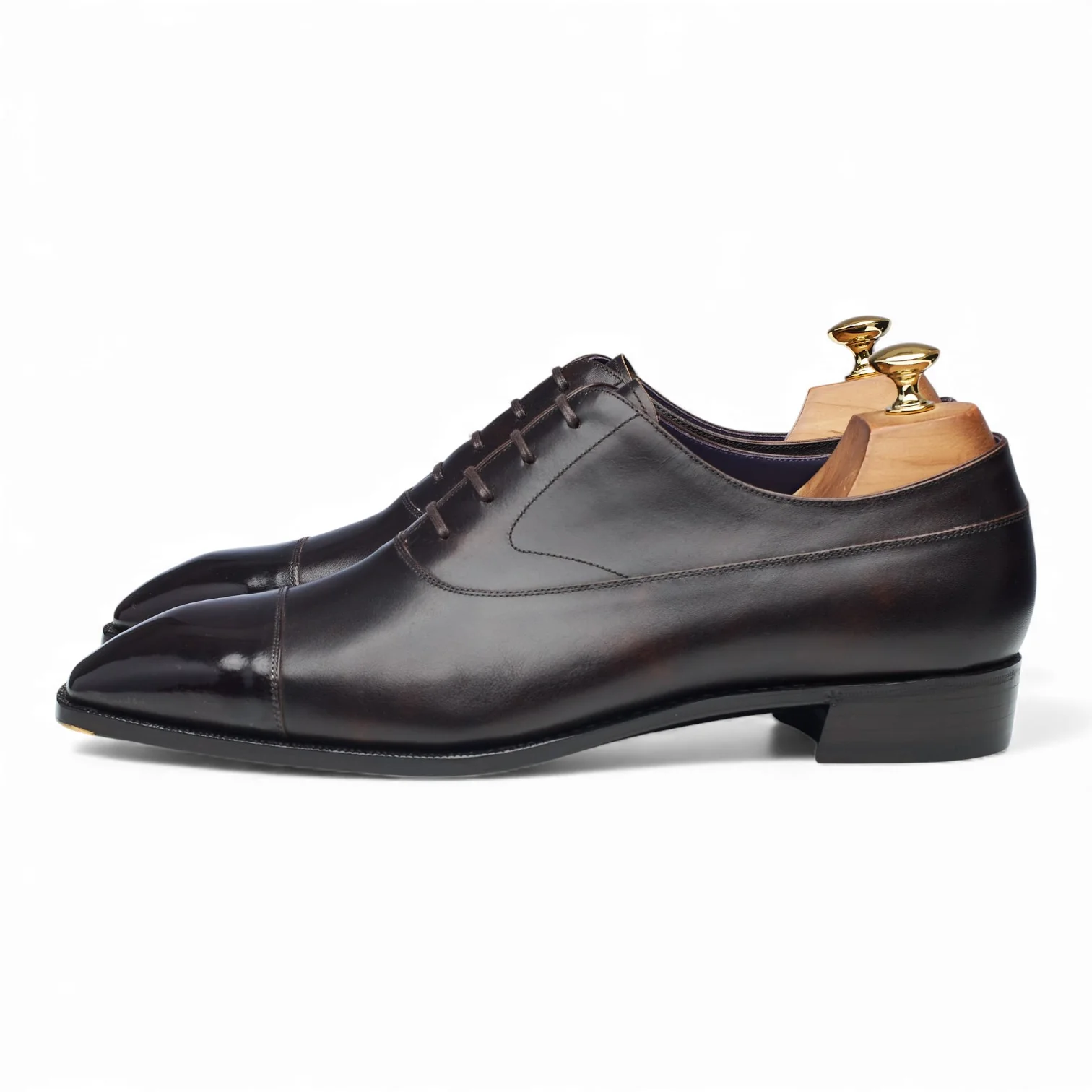 'Balmoral' Dark Brown Museum Leather Oxford UK 12 EU 46 - Image 3