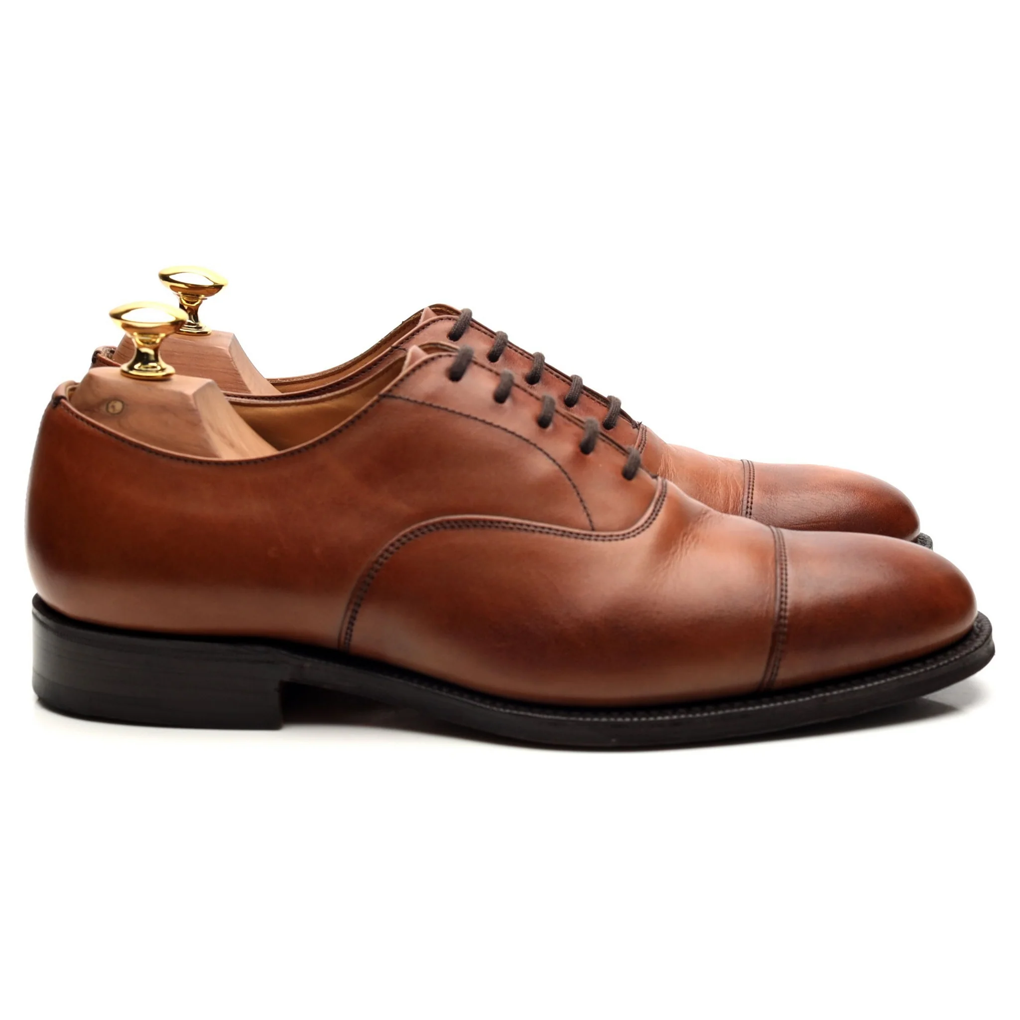 'Balmoral' Tan Brown Leather Oxford UK 6 F - Image 6