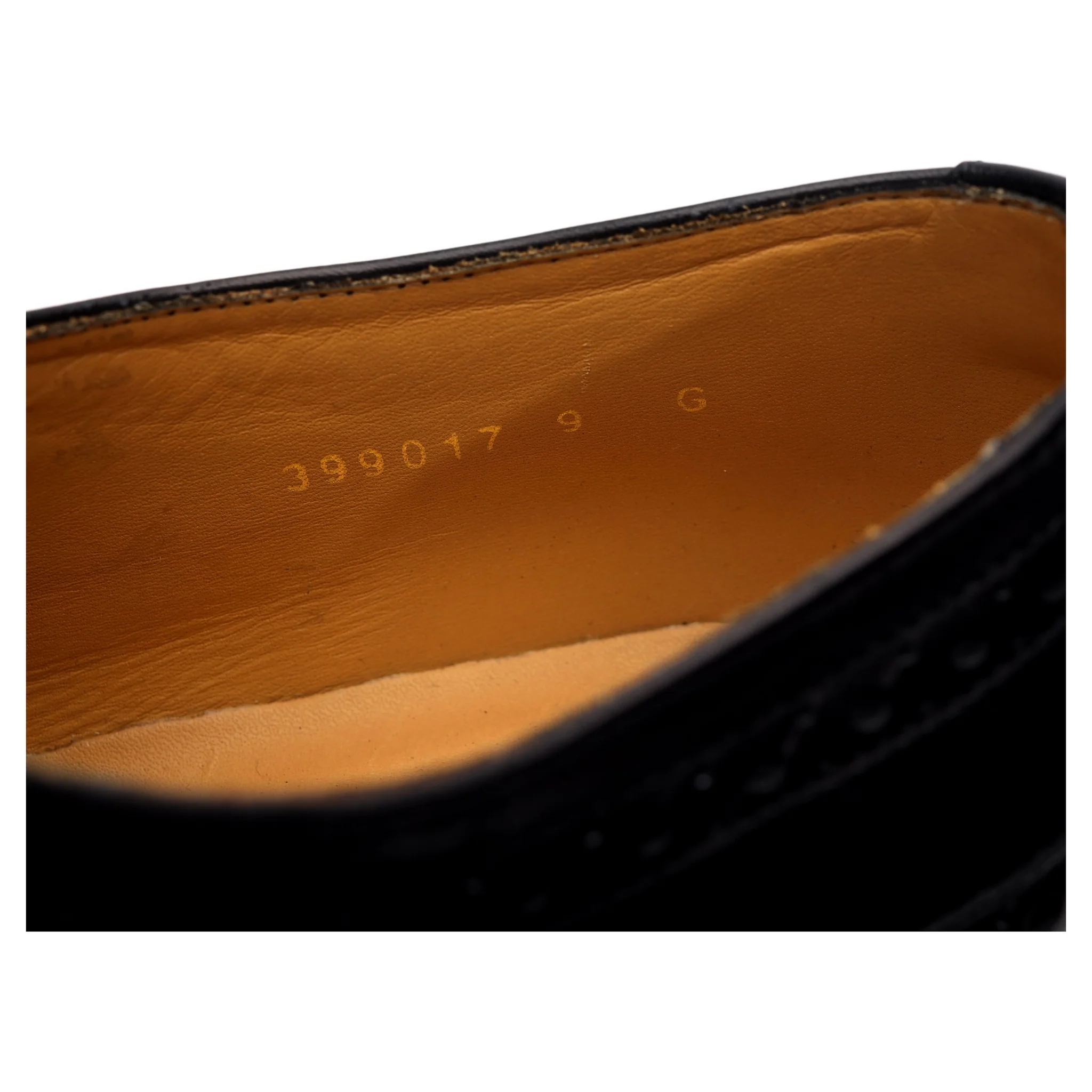 'Bath' Black Leather Derby Brogues UK 9 G - Image 13