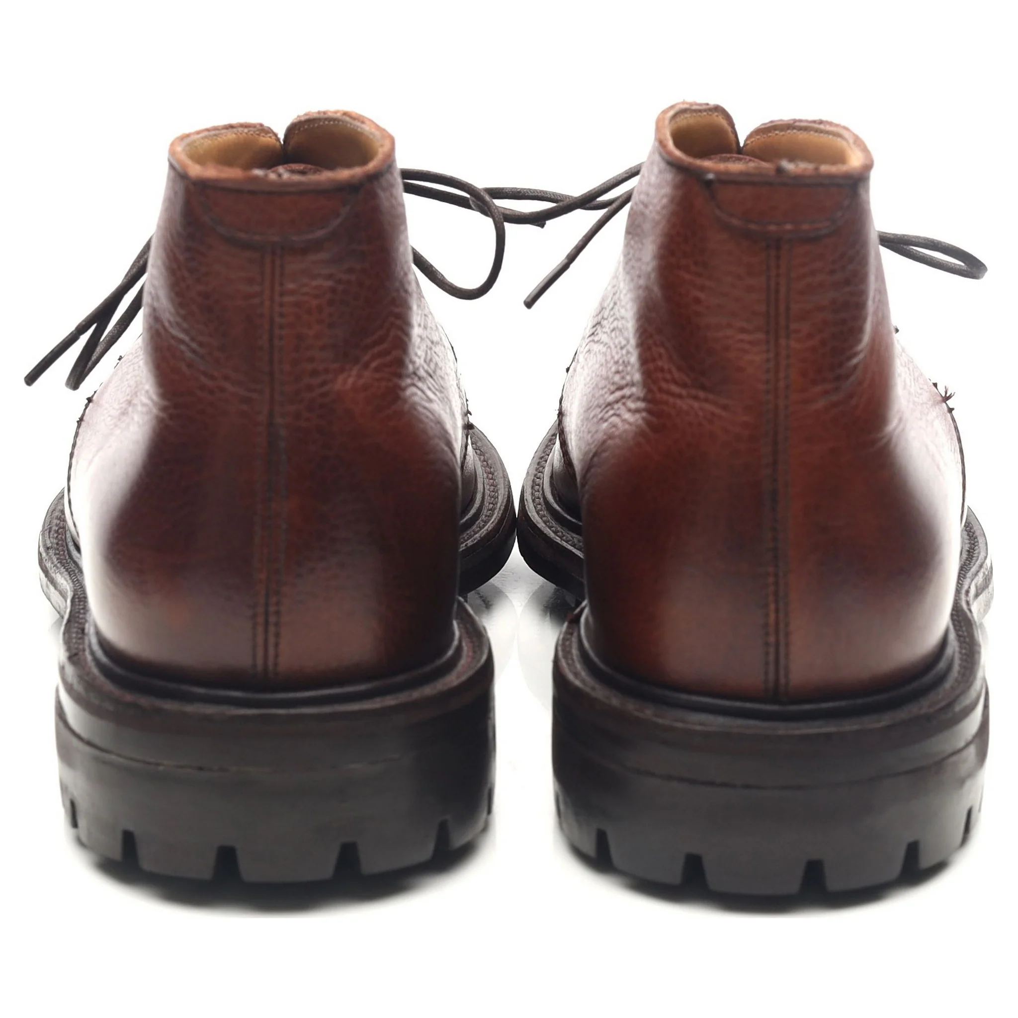 Brown Leather Chukka Boots UK 7.5 F - Image 4