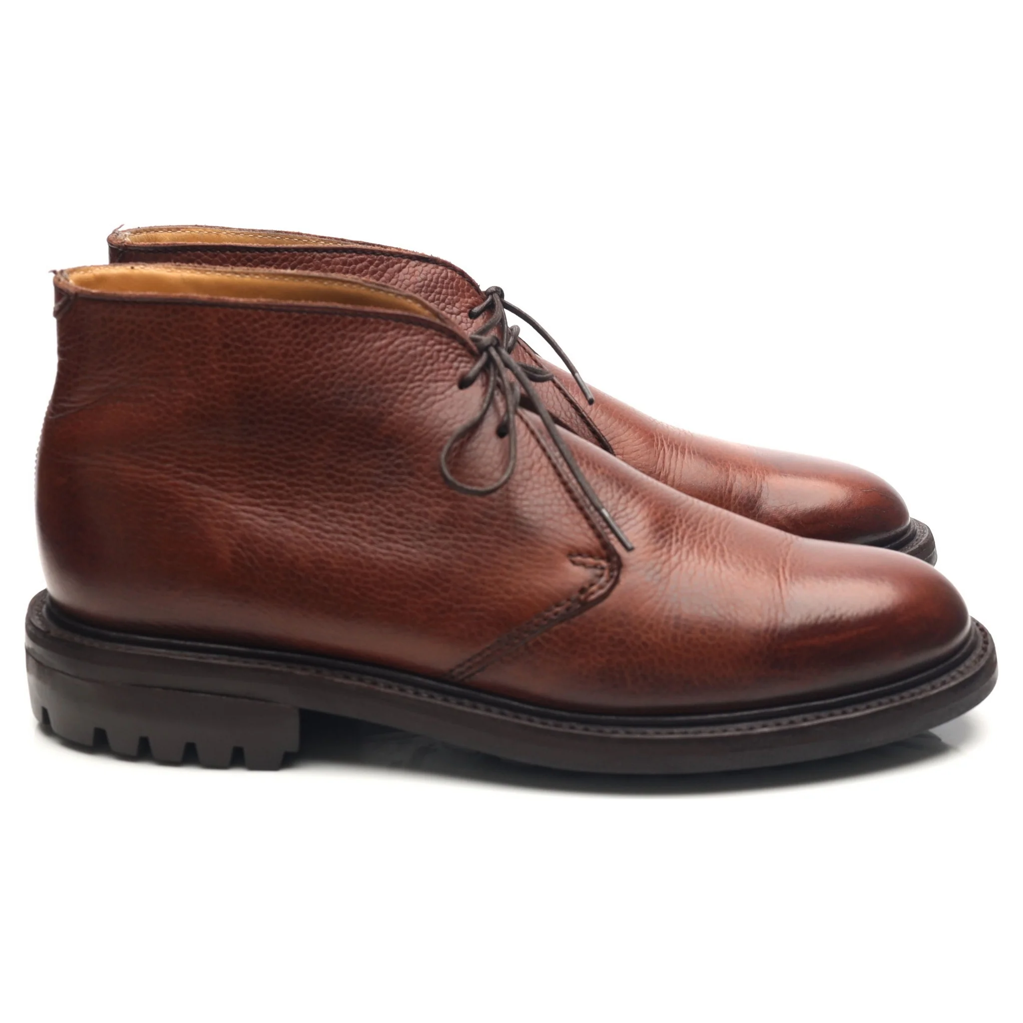Brown Leather Chukka Boots UK 7.5 F - Image 6