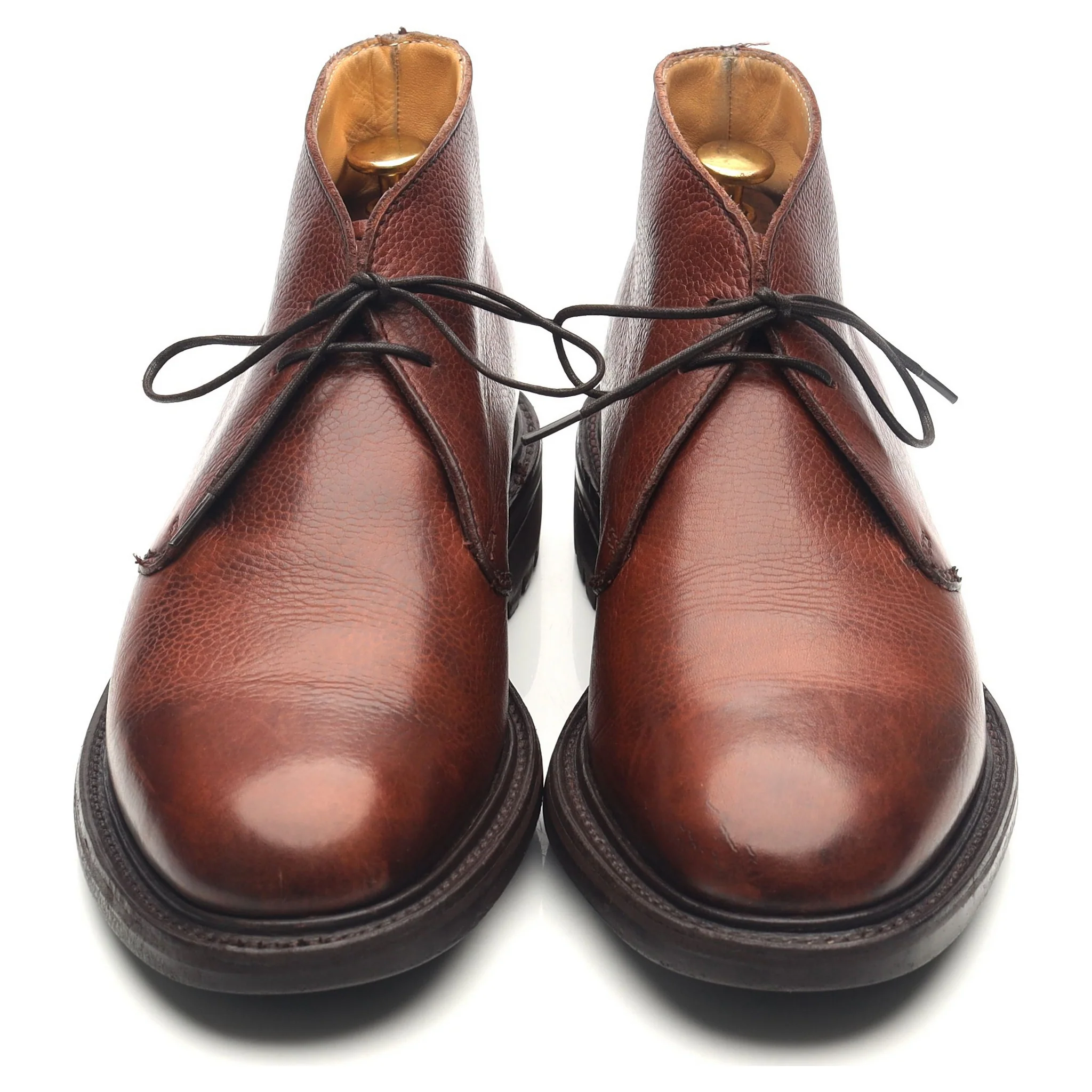 Brown Leather Chukka Boots UK 7.5 F - Image 9