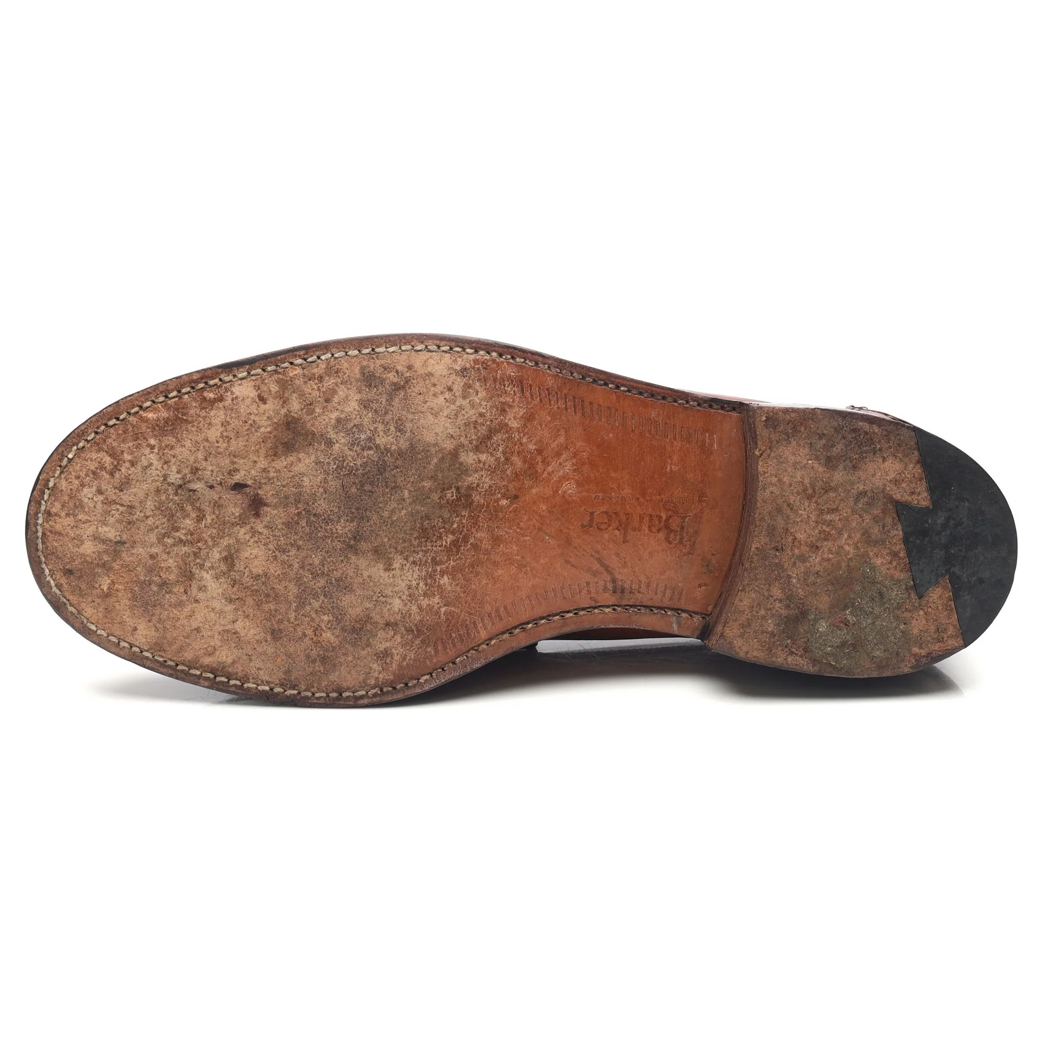 Tan Brown Leather Loafers UK 9.5 F - Image 10