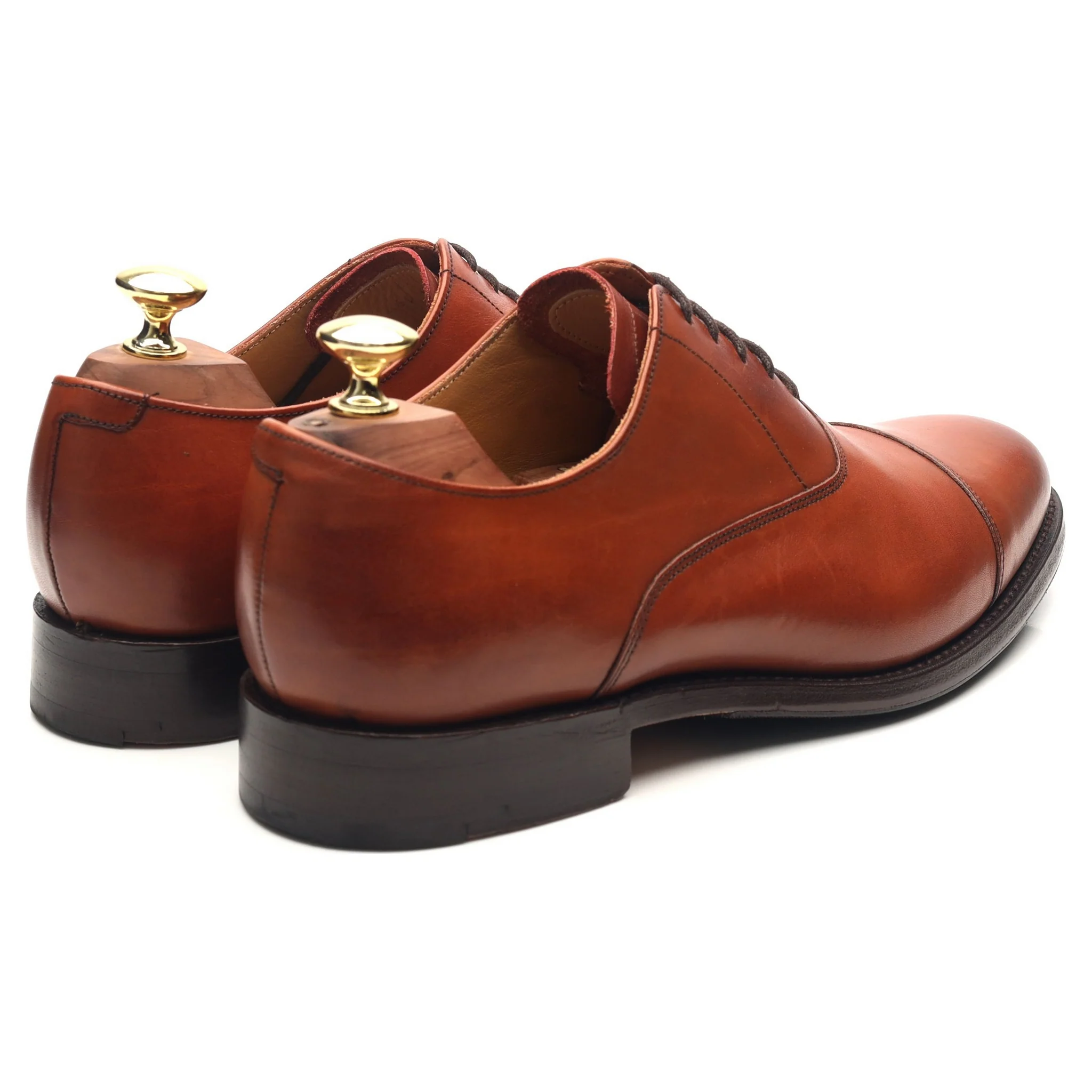 'Duxford' Tan Brown Leather Oxford UK 7 G - Image 5