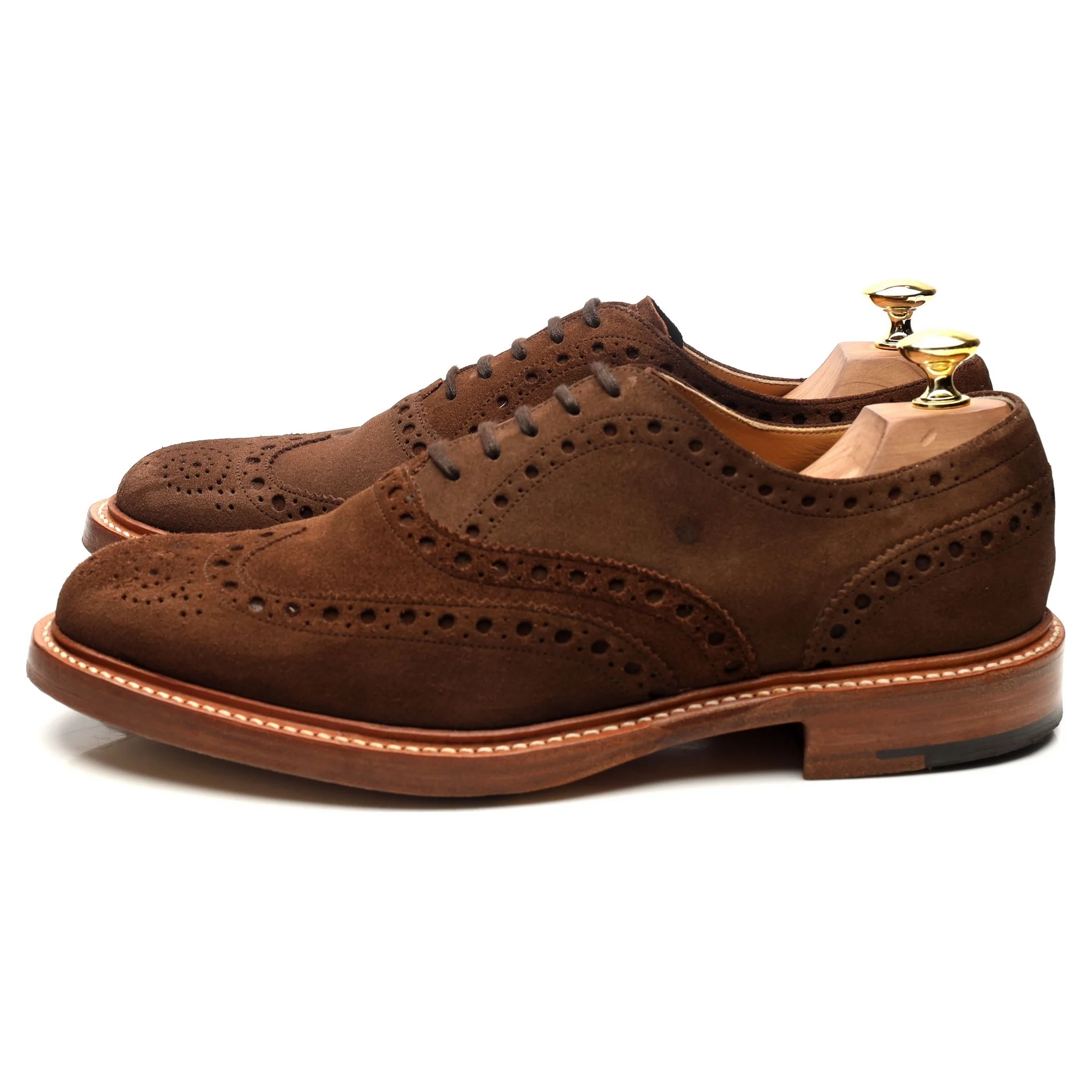Brown Suede Brogues UK 8 F - Image 2