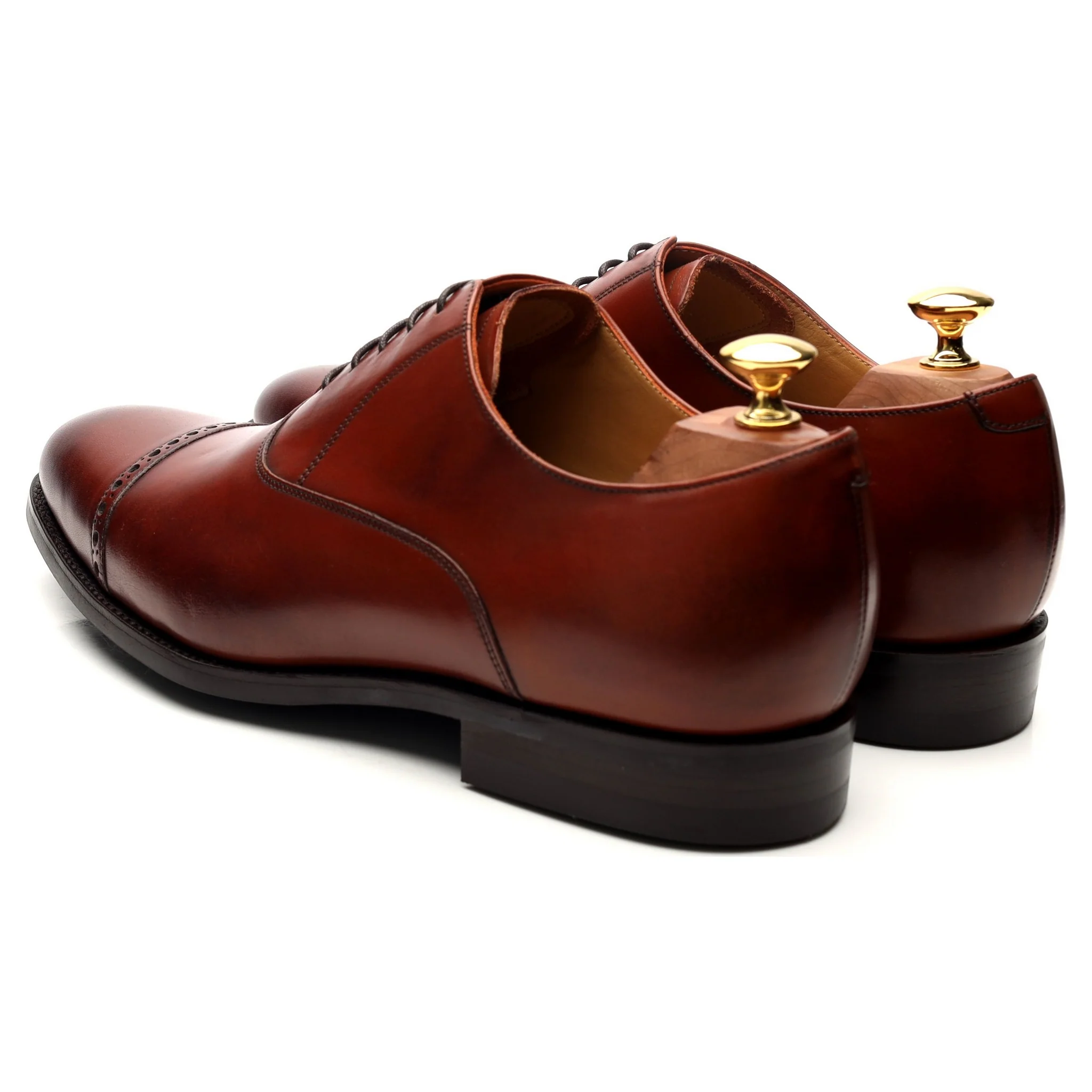'Burford' Brown Leather Oxford UK 9 G - Image 3