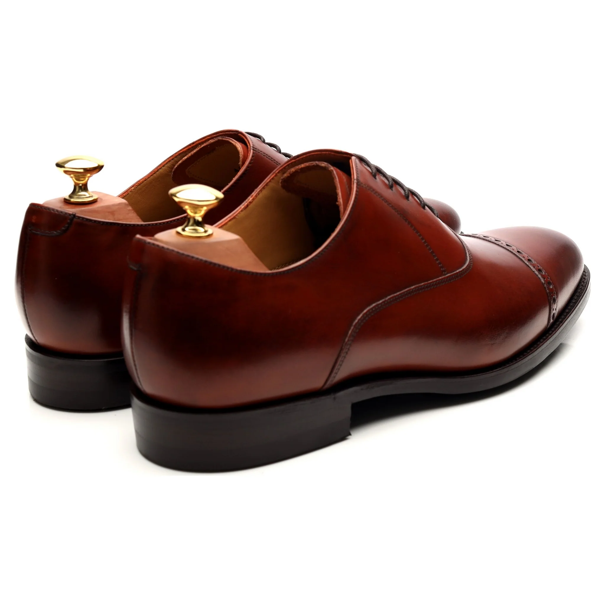 'Burford' Brown Leather Oxford UK 9 G - Image 5