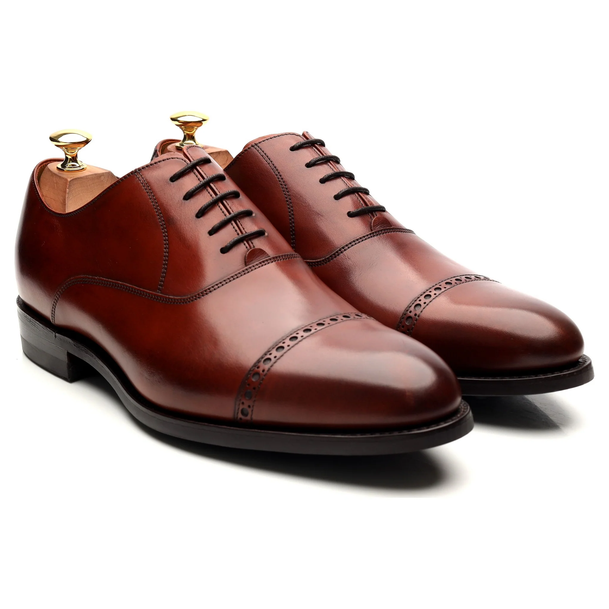 'Burford' Brown Leather Oxford UK 9 G - Image 7