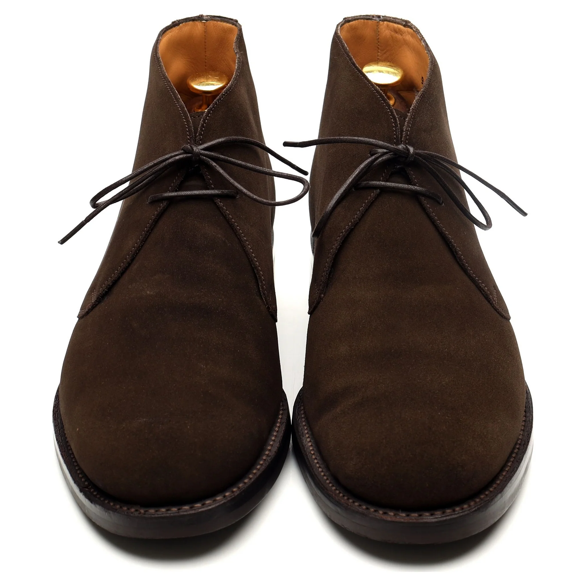 Dark Brown Suede Chukka Boots UK 9 F - Image 10