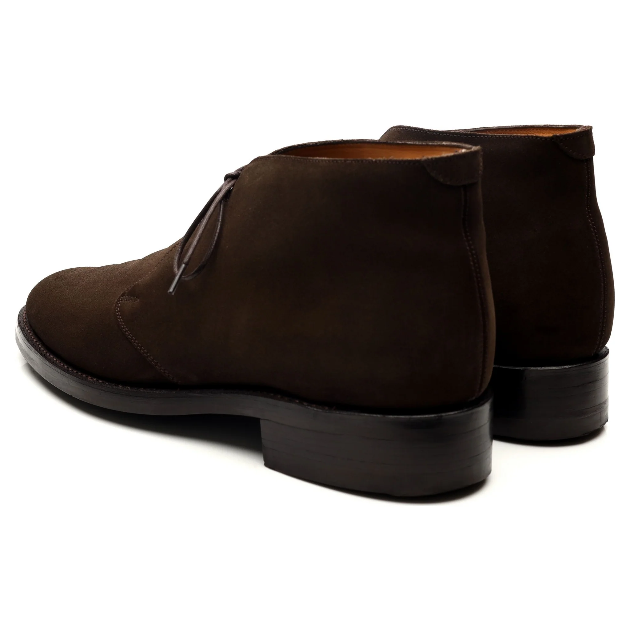 Dark Brown Suede Chukka Boots UK 9 F - Image 3