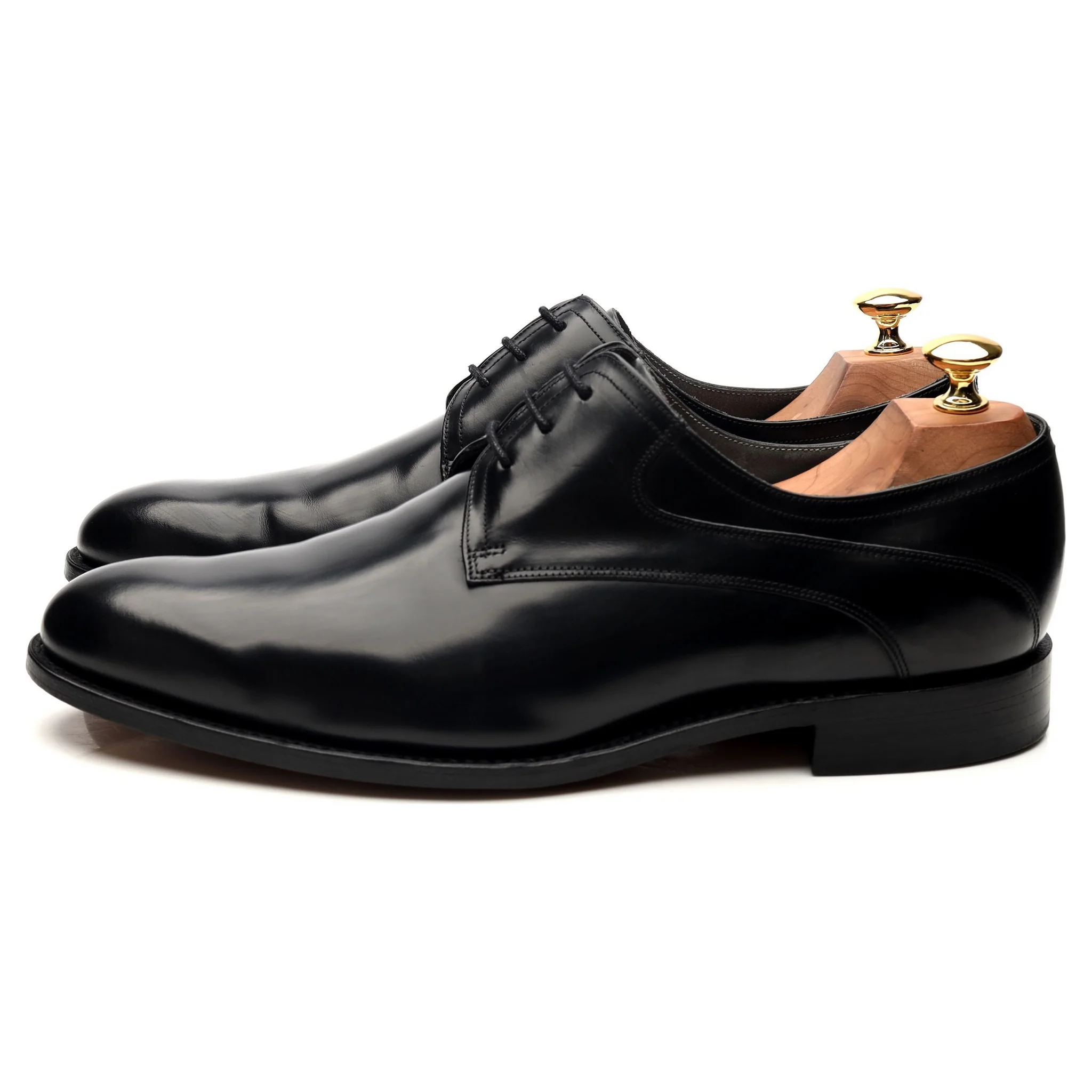 'Wickham' Black Leather Derby UK 9 G - Image 2