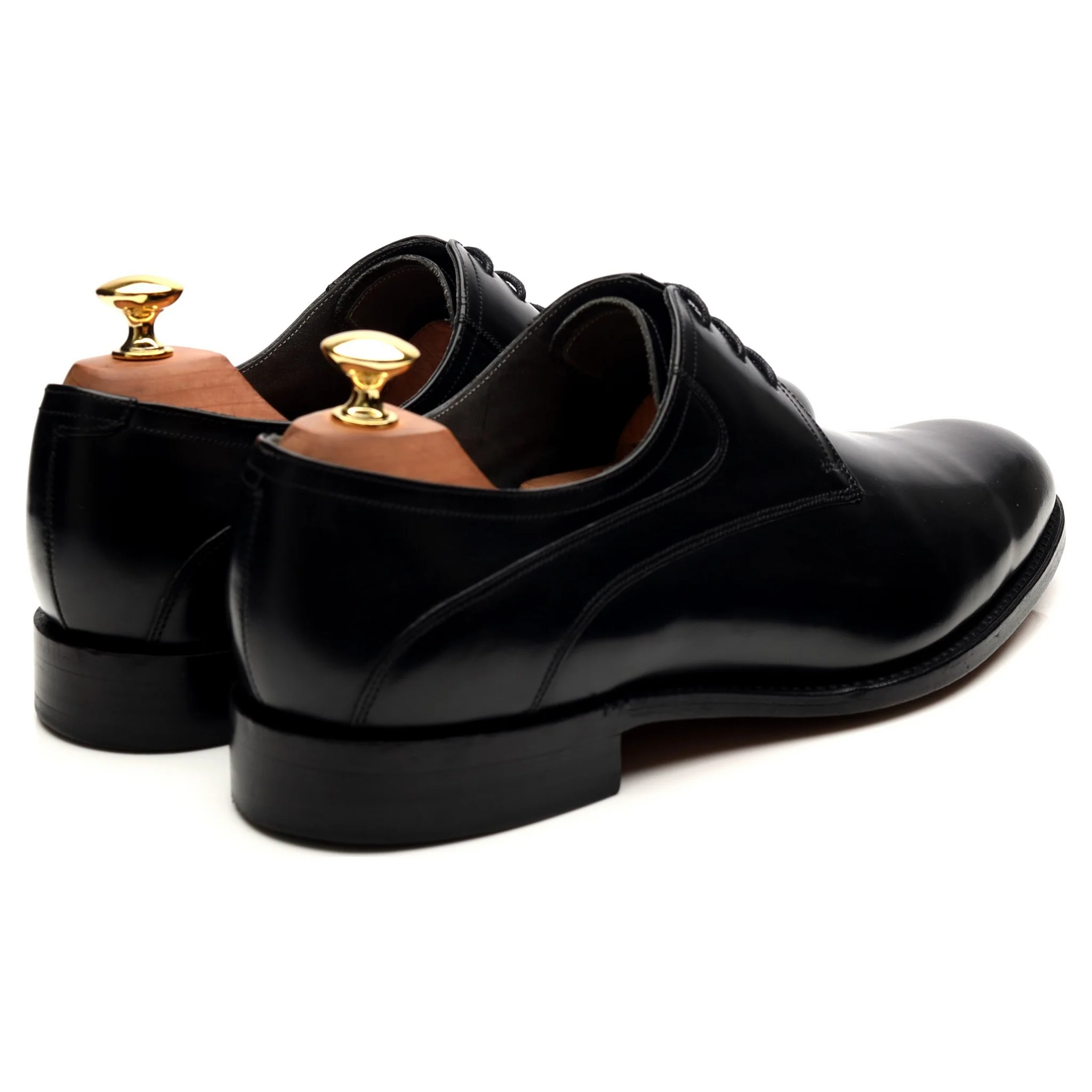 'Wickham' Black Leather Derby UK 9 G - Image 5