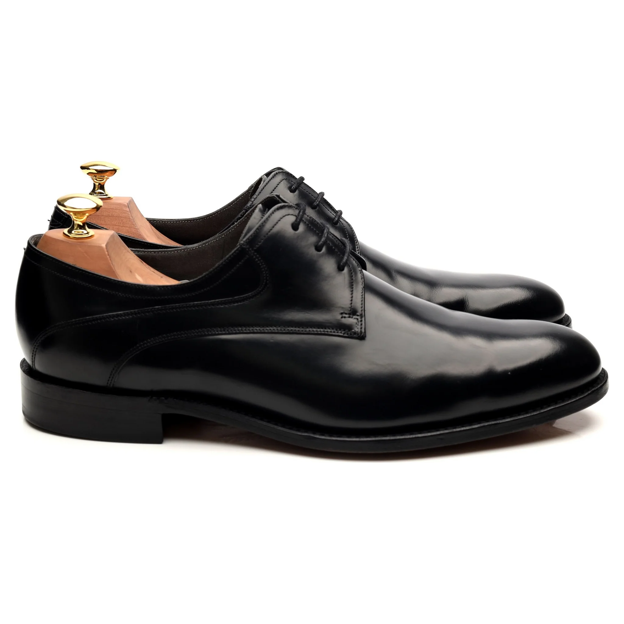 'Wickham' Black Leather Derby UK 9 G - Image 6