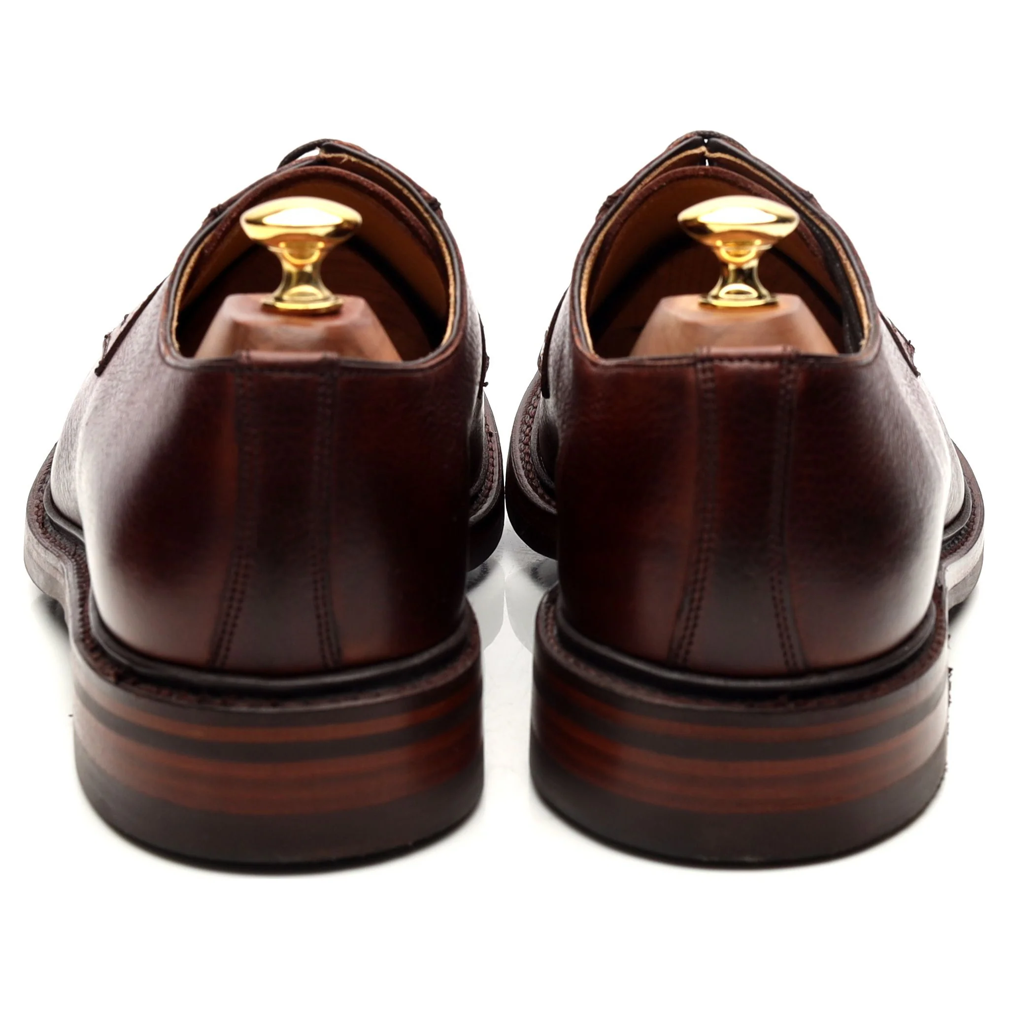 'Elton' Brown Leather Derby UK 9 G - Image 4