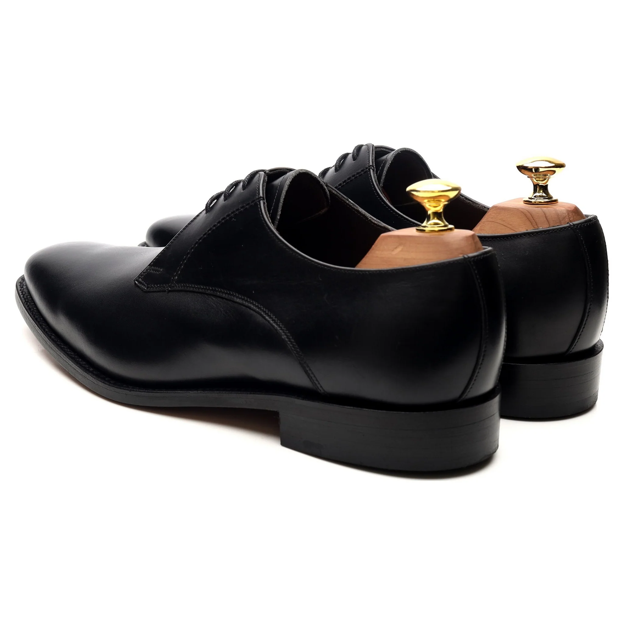 'Eton' Black Leather Derby UK 8 G - Image 3