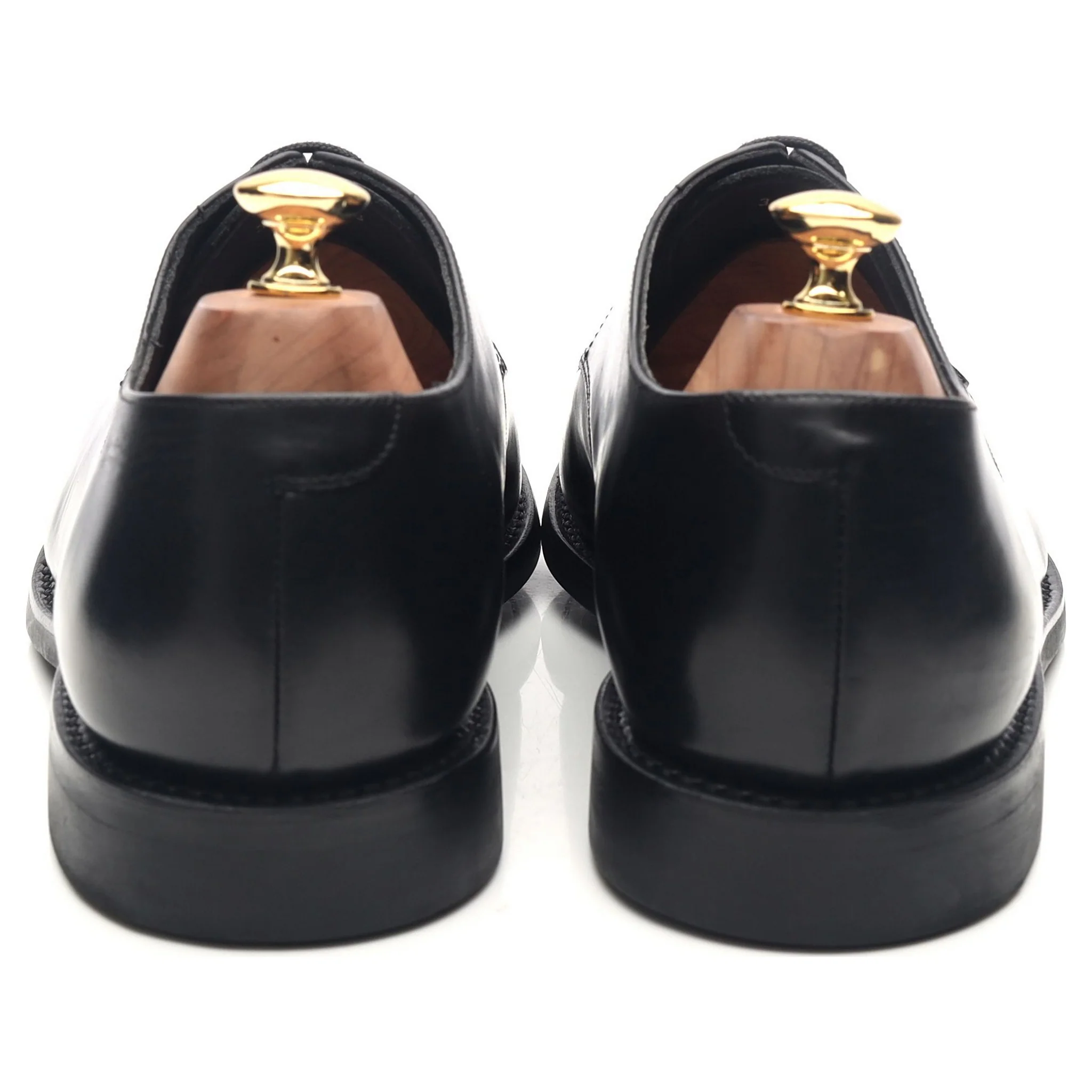 Black Leather Cap Toe Derby UK 10 G - Image 4