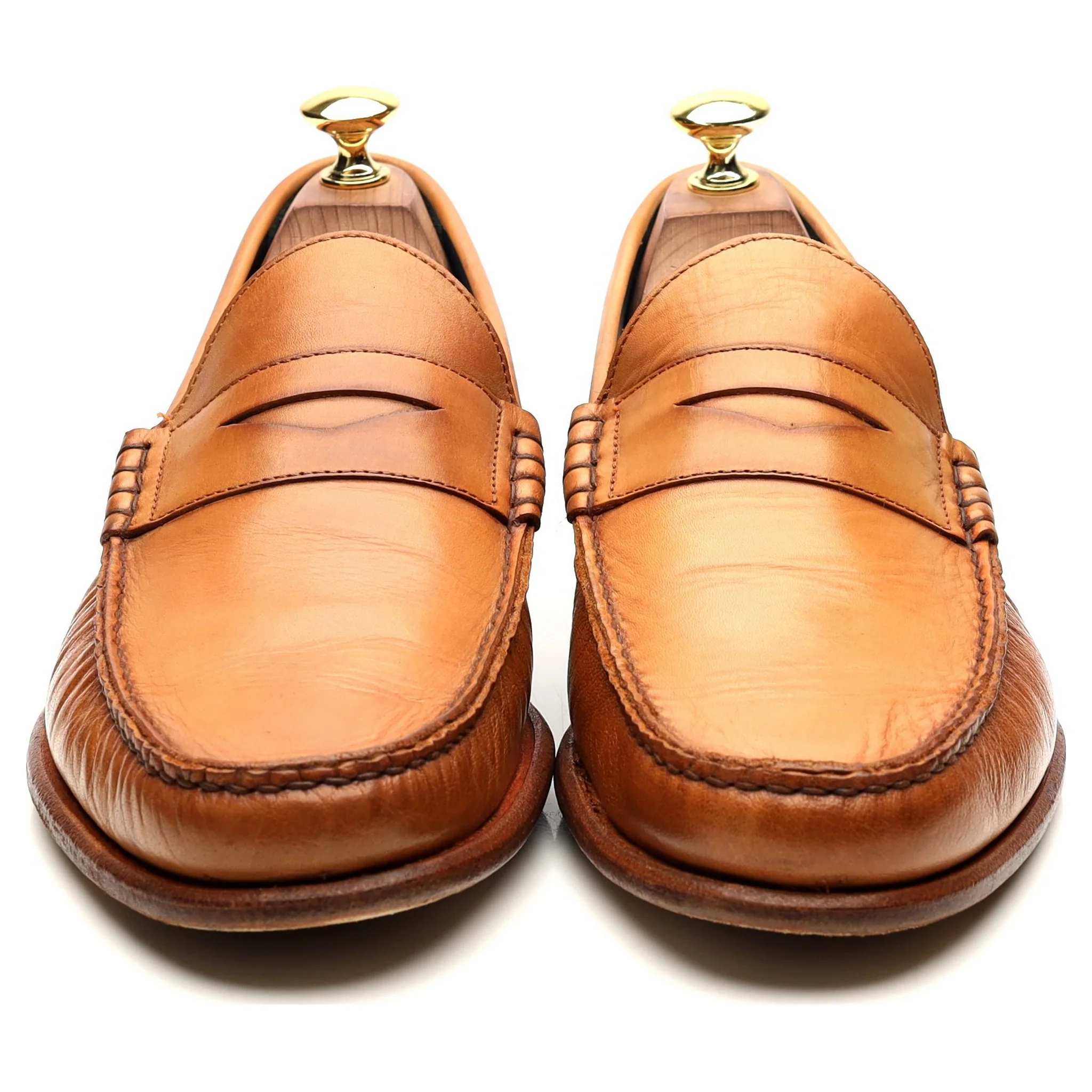 'Jack 2' Tan Brown Leather Loafers UK 7.5 F - Image 8