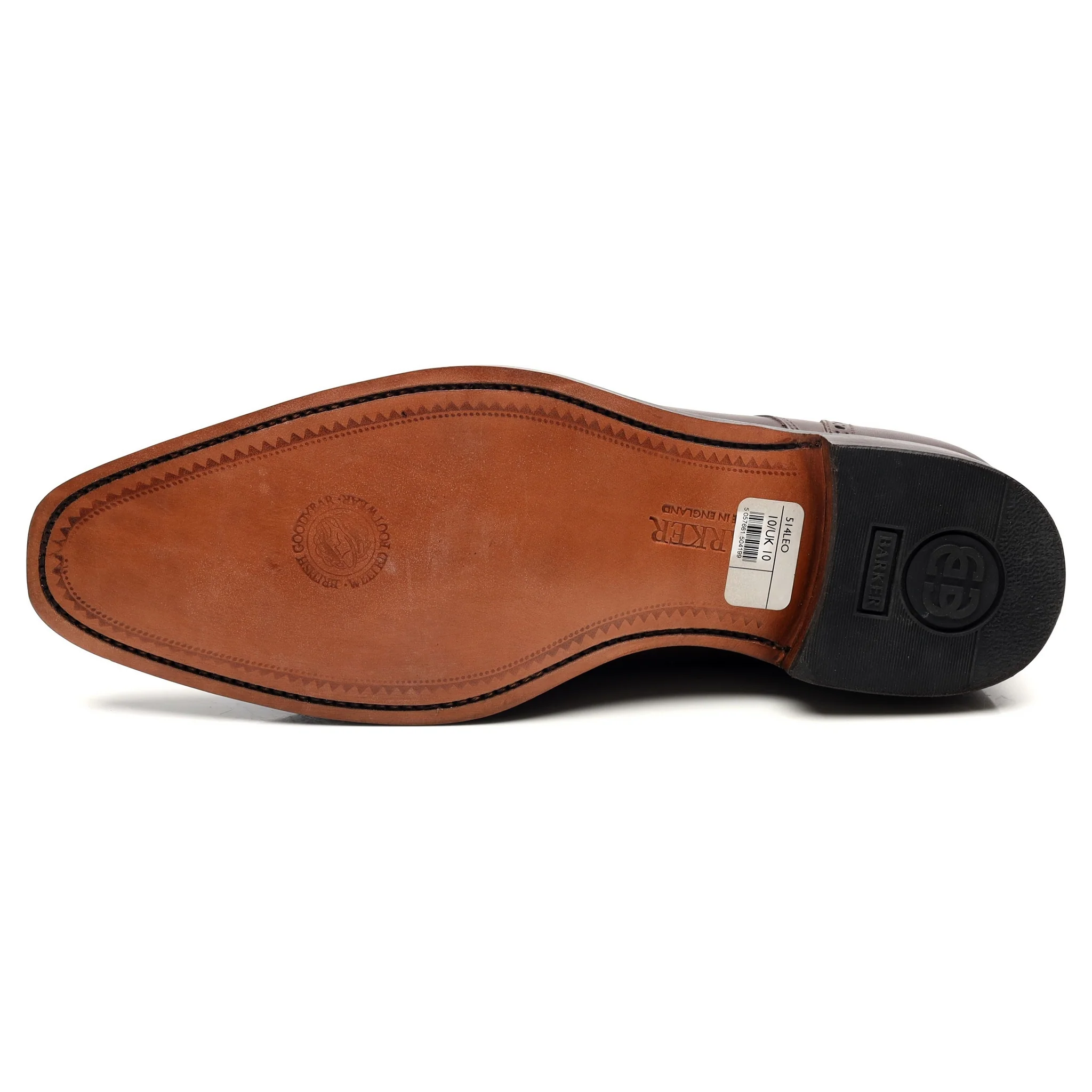 'Leo' Dark Brown Leather Derby UK 10 G - Image 10
