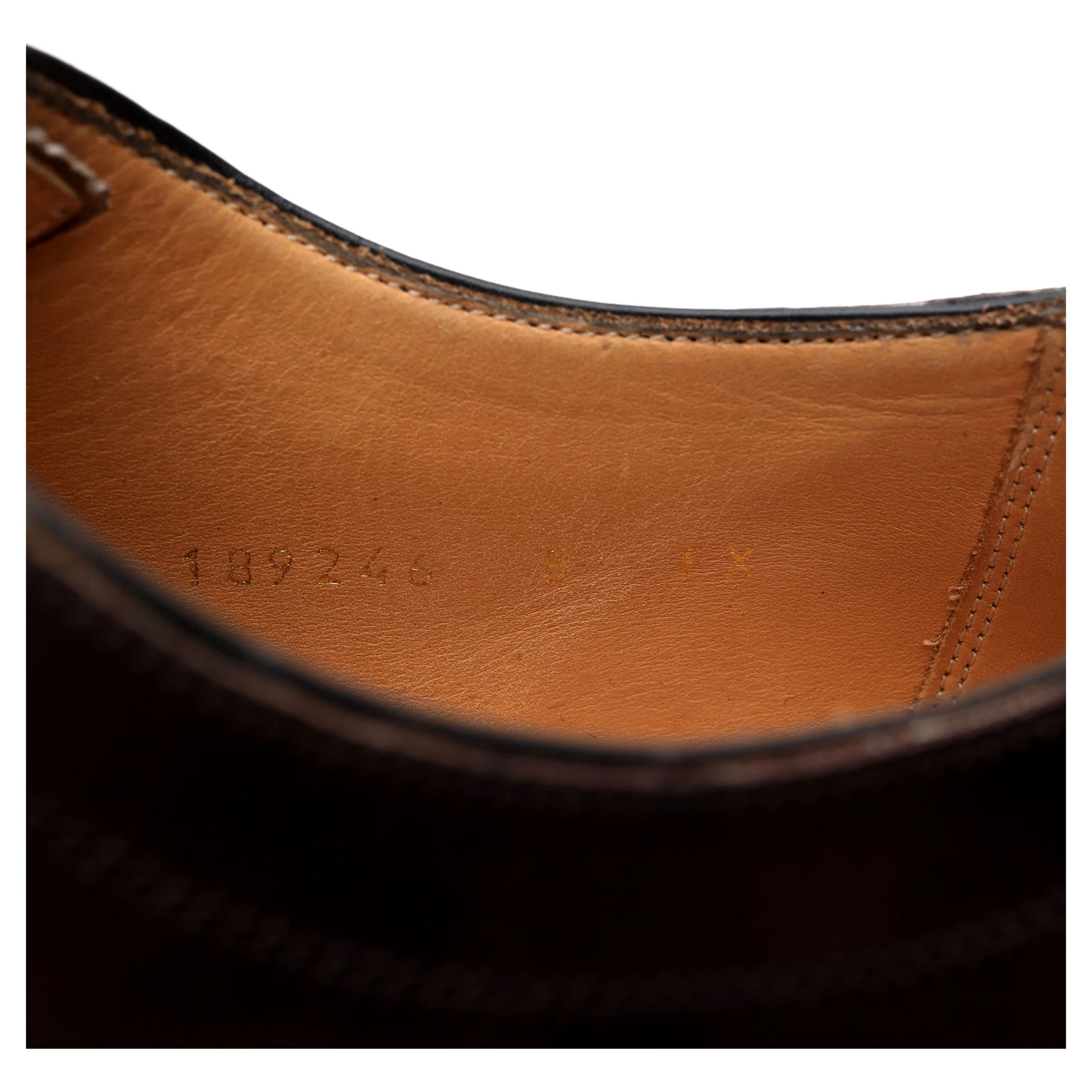 'Lincoln' Dark Brown Leather Oxford UK 8 FX - Image 13