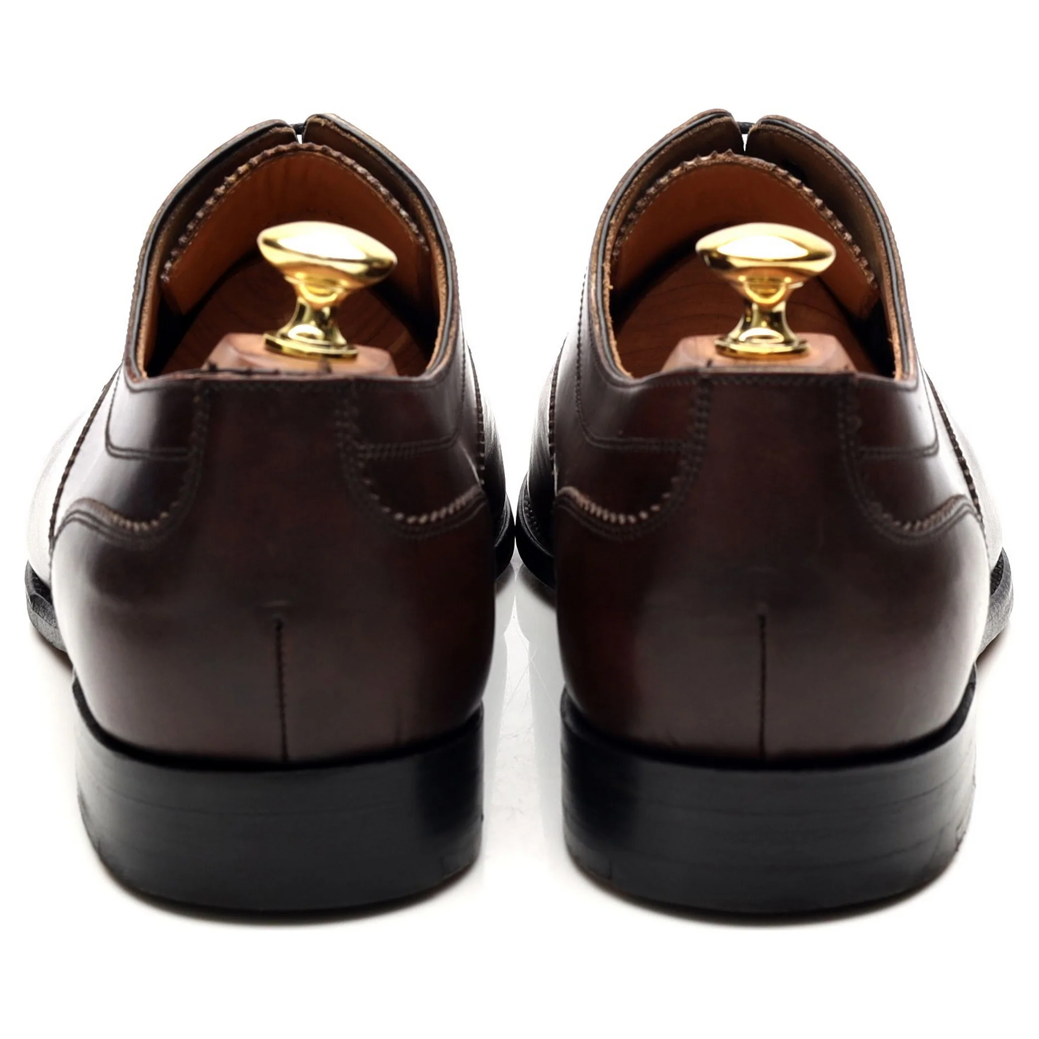 'Lincoln' Dark Brown Leather Oxford UK 8 FX - Image 4