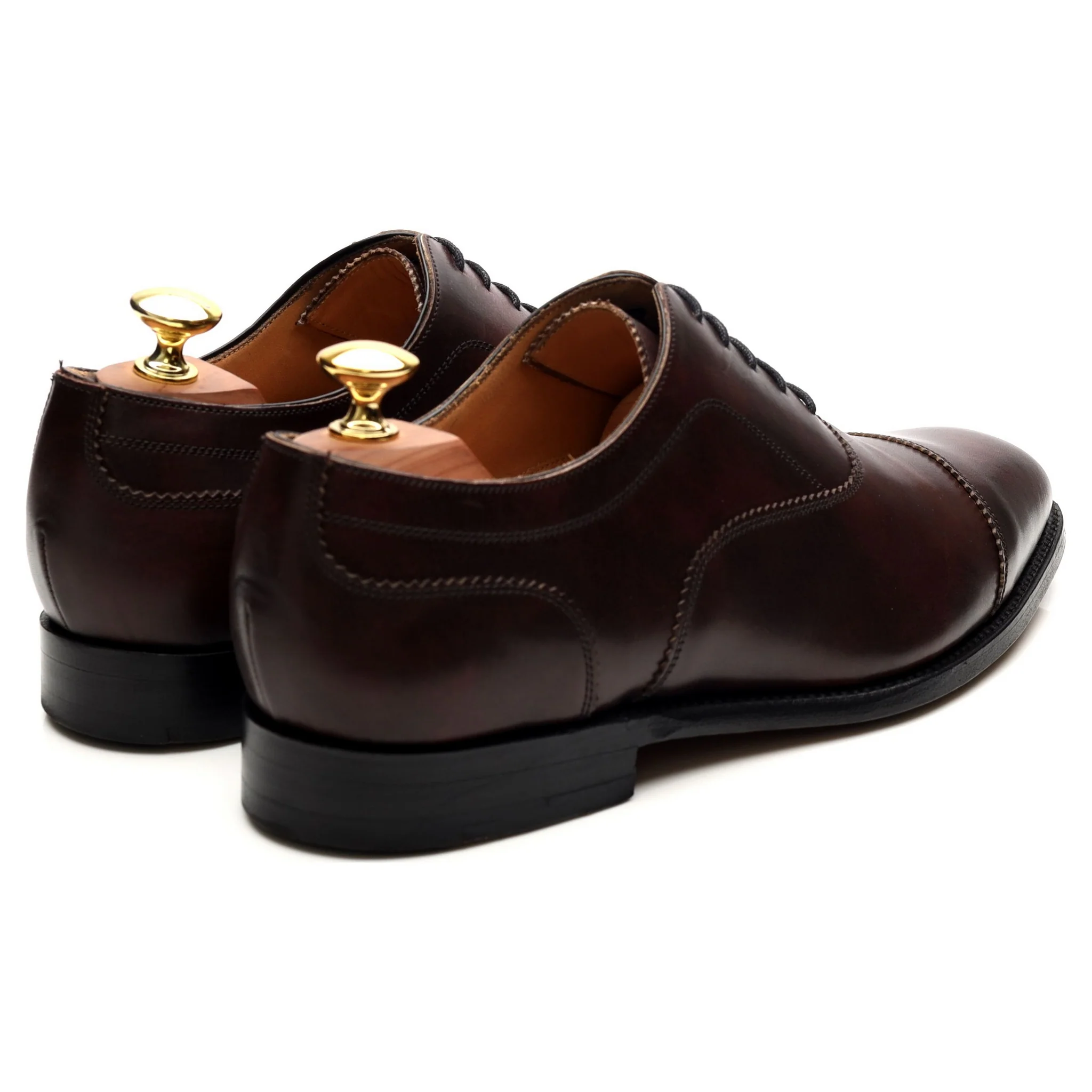 'Lincoln' Dark Brown Leather Oxford UK 8 FX - Image 5