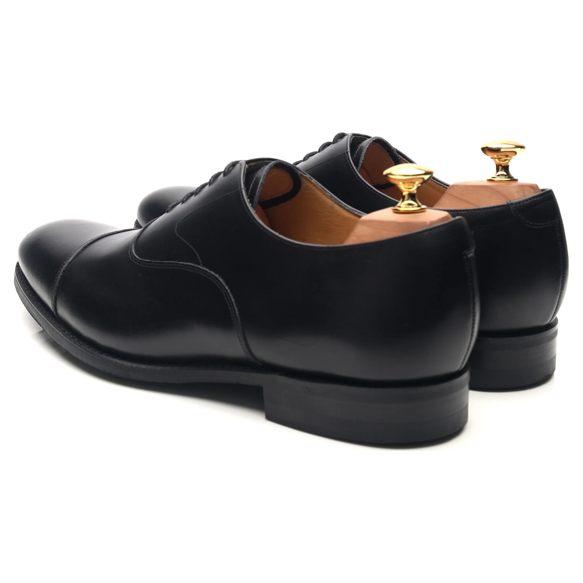 'Malvern' Black Leather Oxford UK 10 F - Image 3