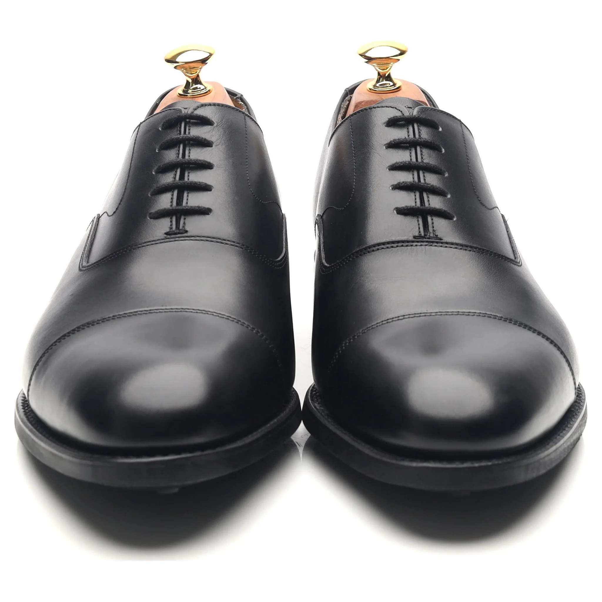 'Malvern' Black Leather Oxford UK 10 F - Image 8