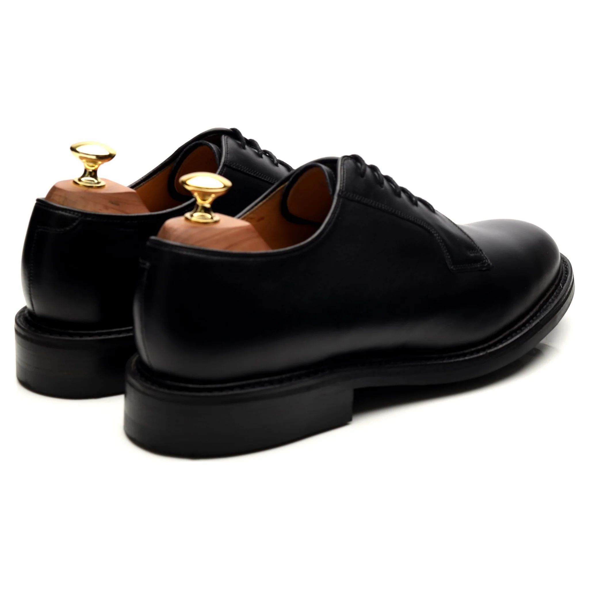 'Nairn' Black Leather Derby UK 8 F - Image 5