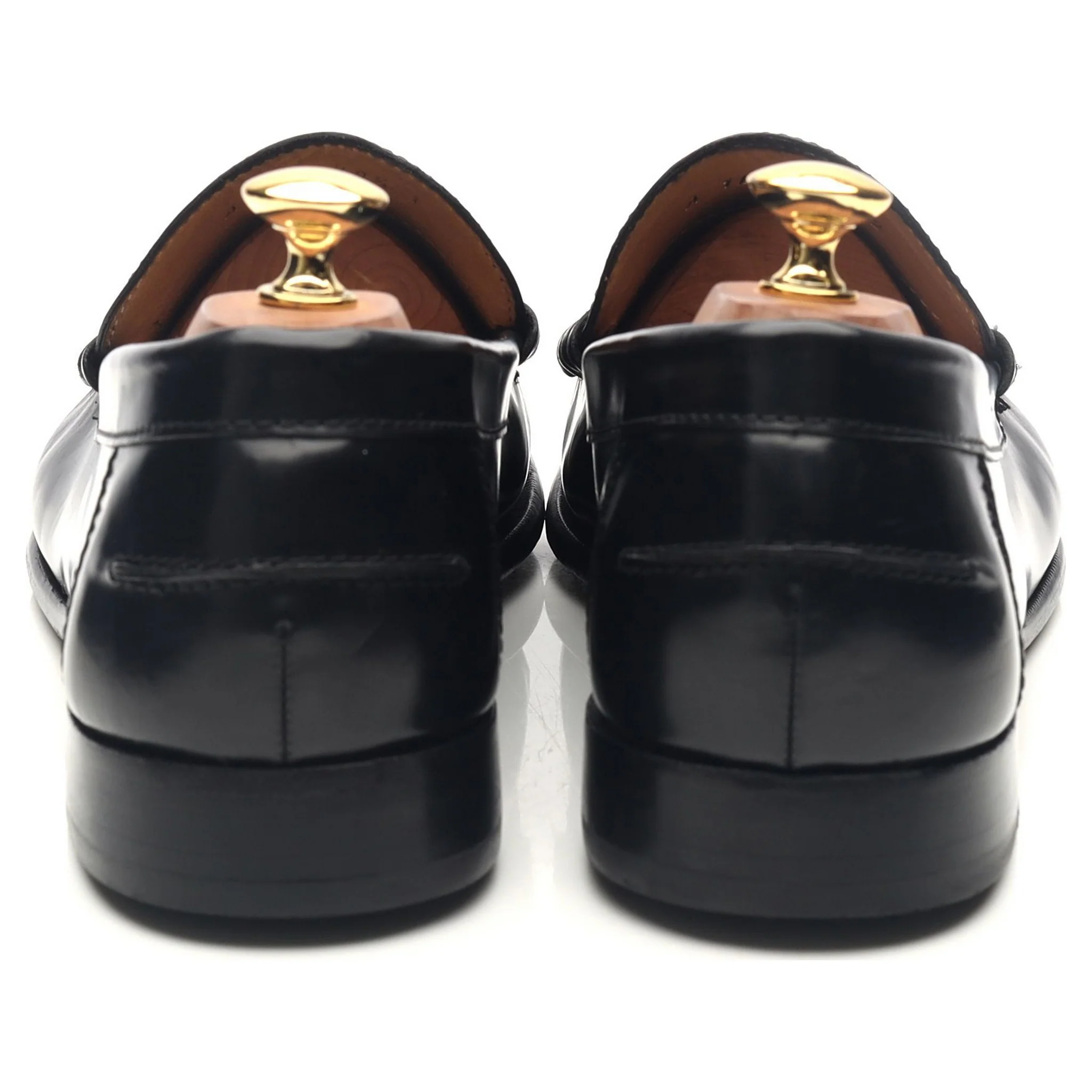 'Newington' Black Leather Loafers UK 10.5 F - Image 4