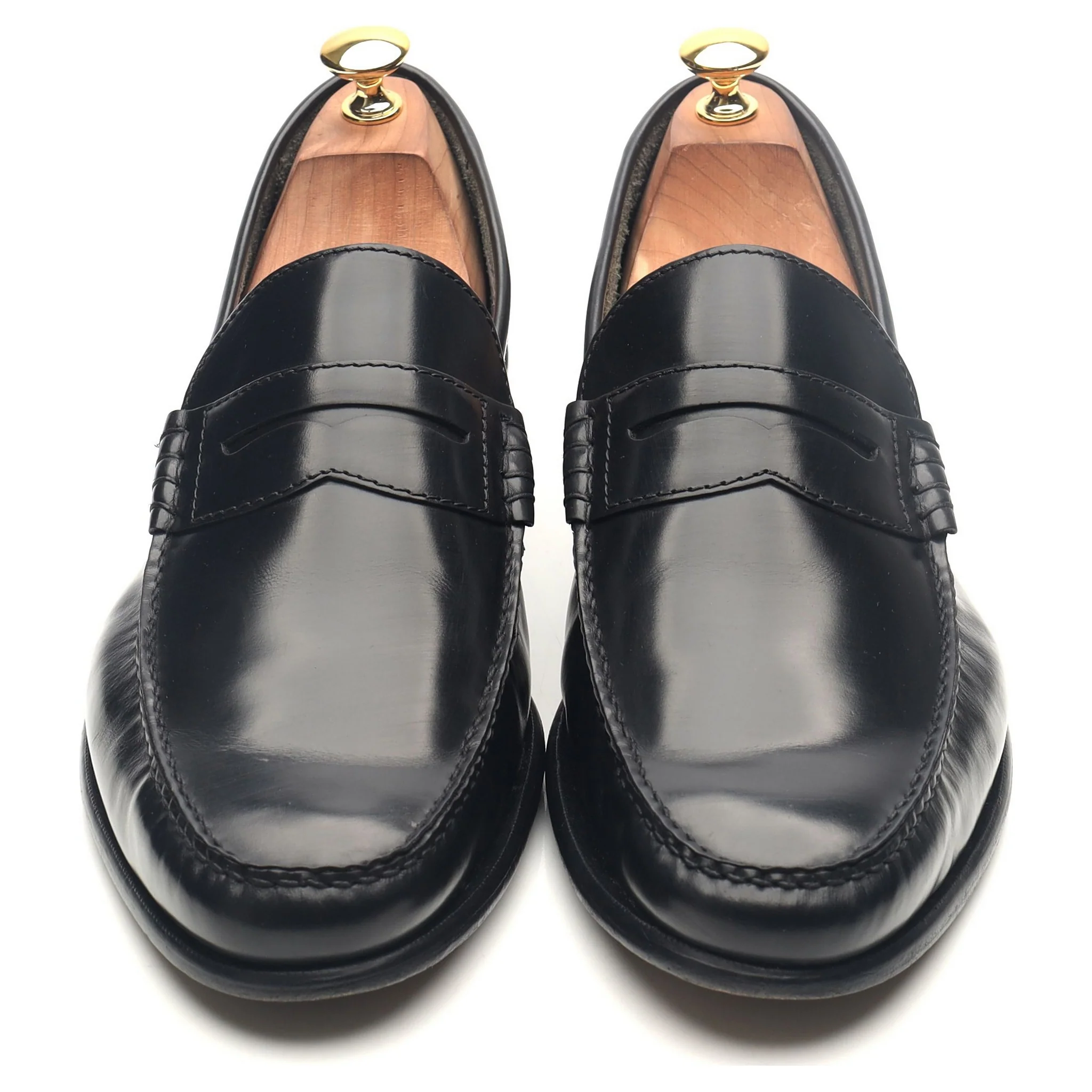 'Newington' Black Leather Loafers UK 10.5 F - Image 9