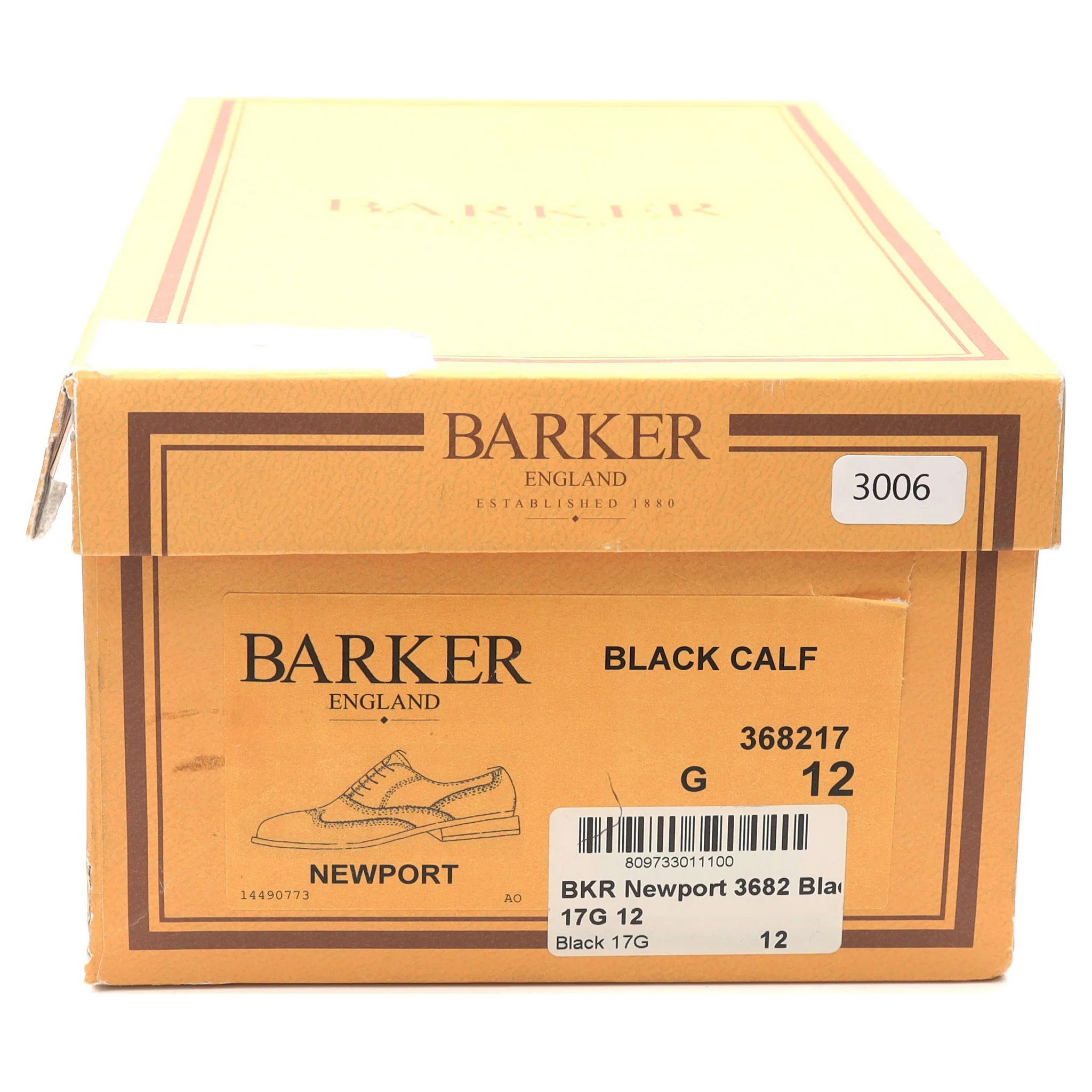 'Newport' Black Leather Brogues UK 12 G - Image 14