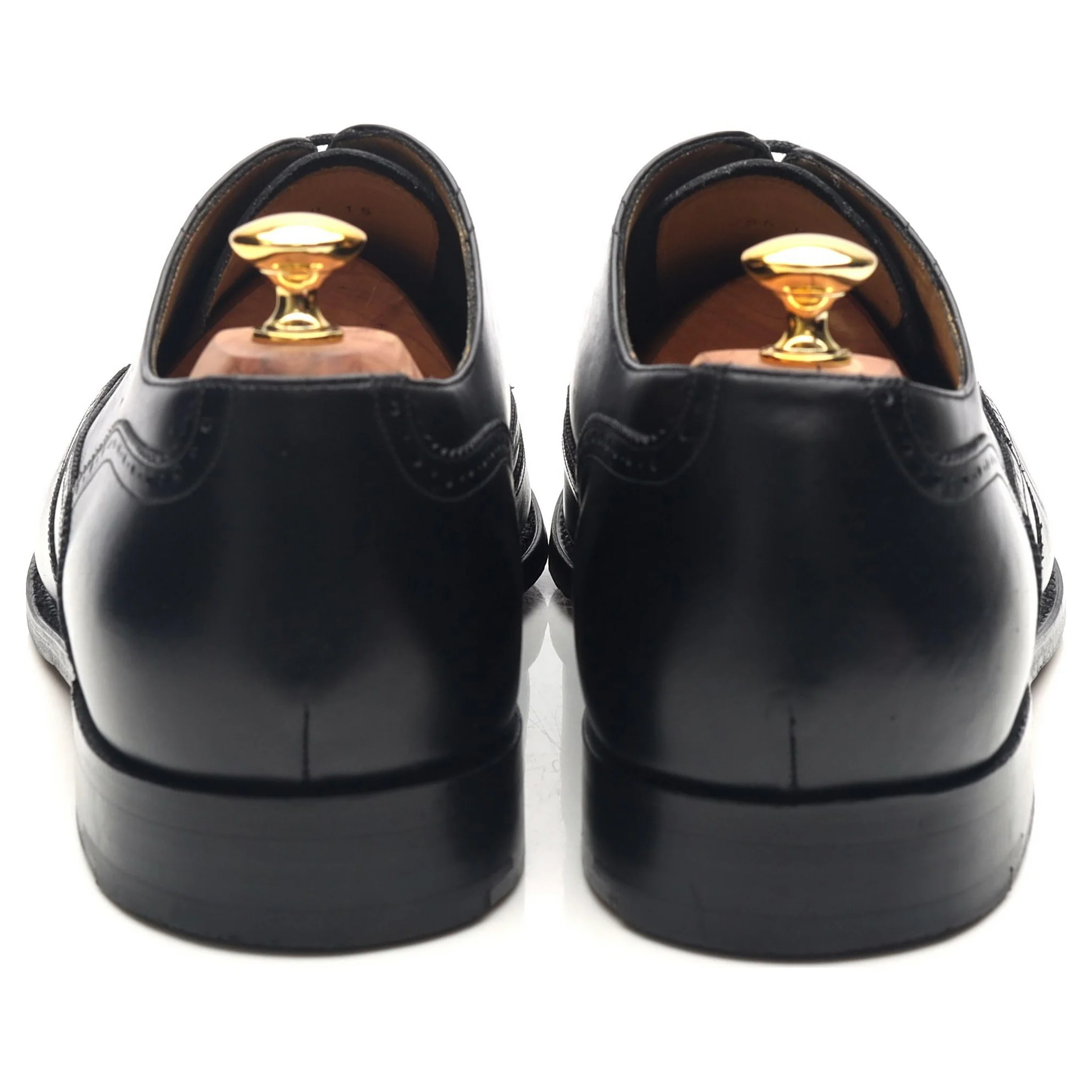 'Newport' Black Leather Brogues UK 12 G - Image 4