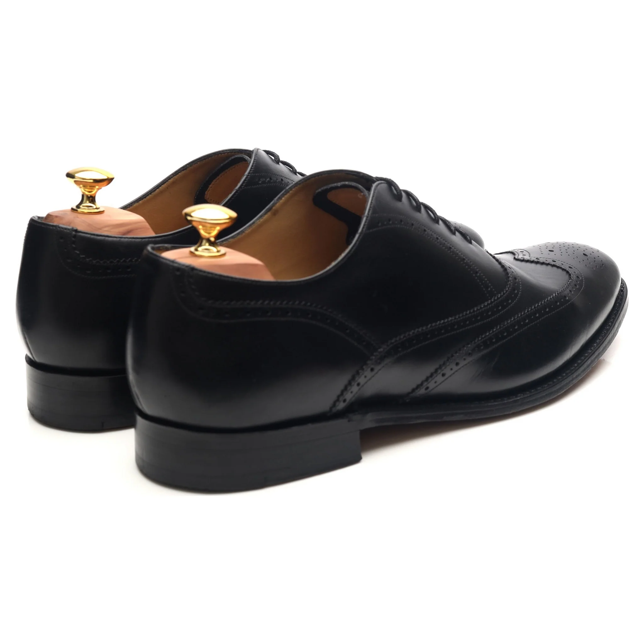 'Newport' Black Leather Brogues UK 12 G - Image 5
