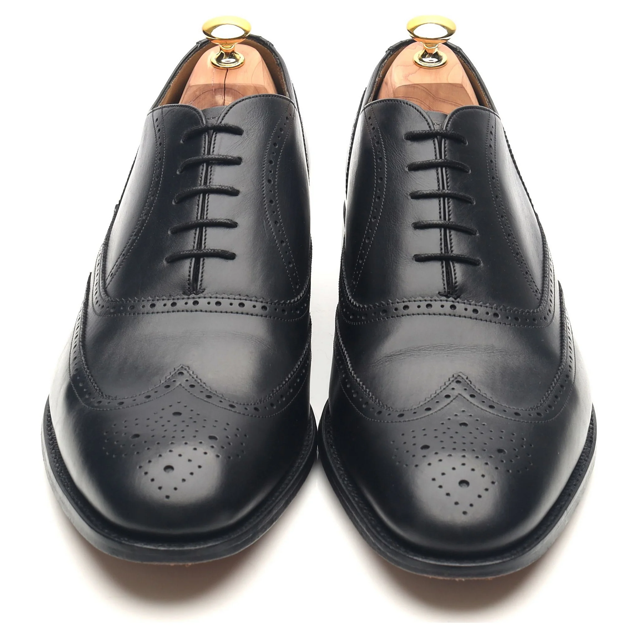 'Newport' Black Leather Brogues UK 12 G - Image 9