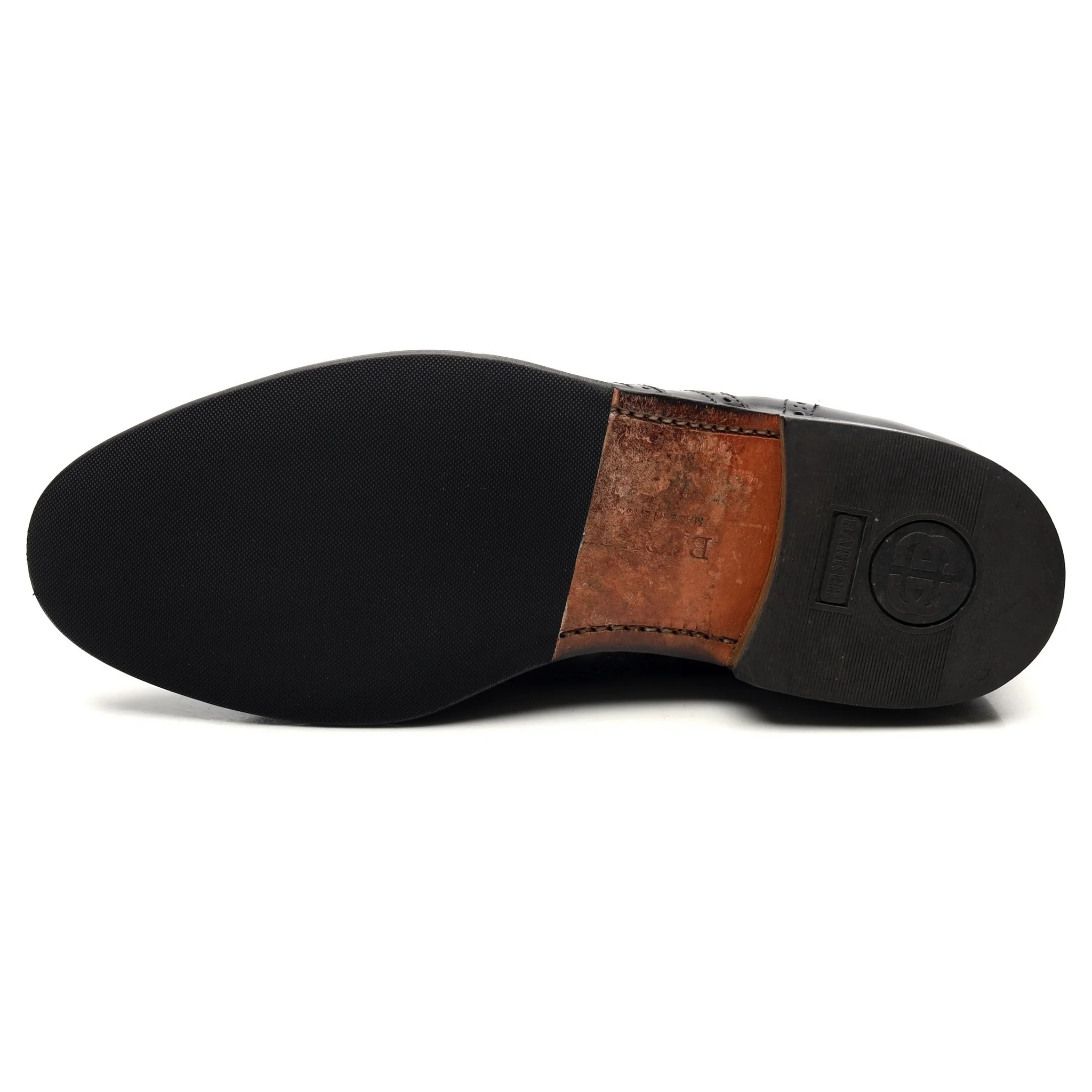 'Albert' Black Leather Brogues UK 8 G - Image 10