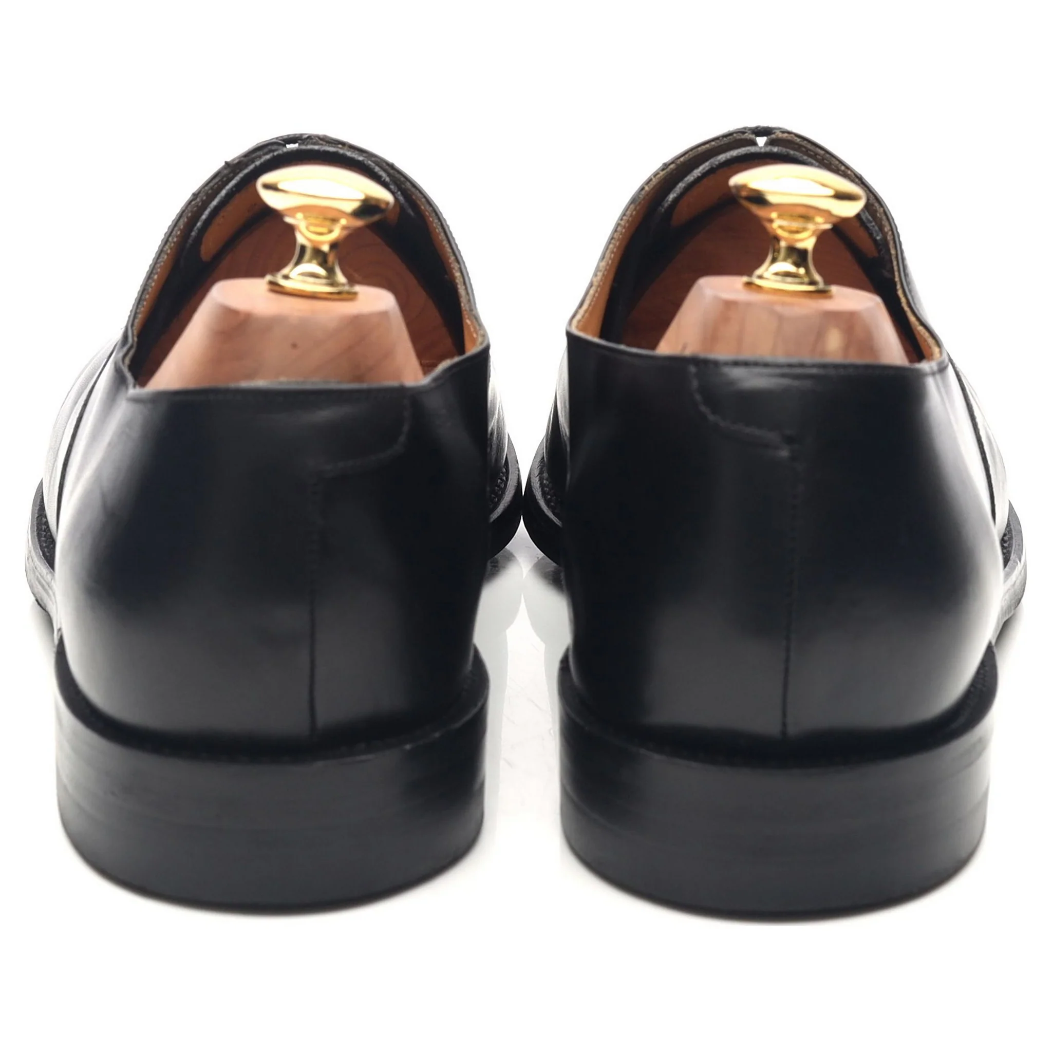 Black Leather Oxford UK 10 E - Image 4