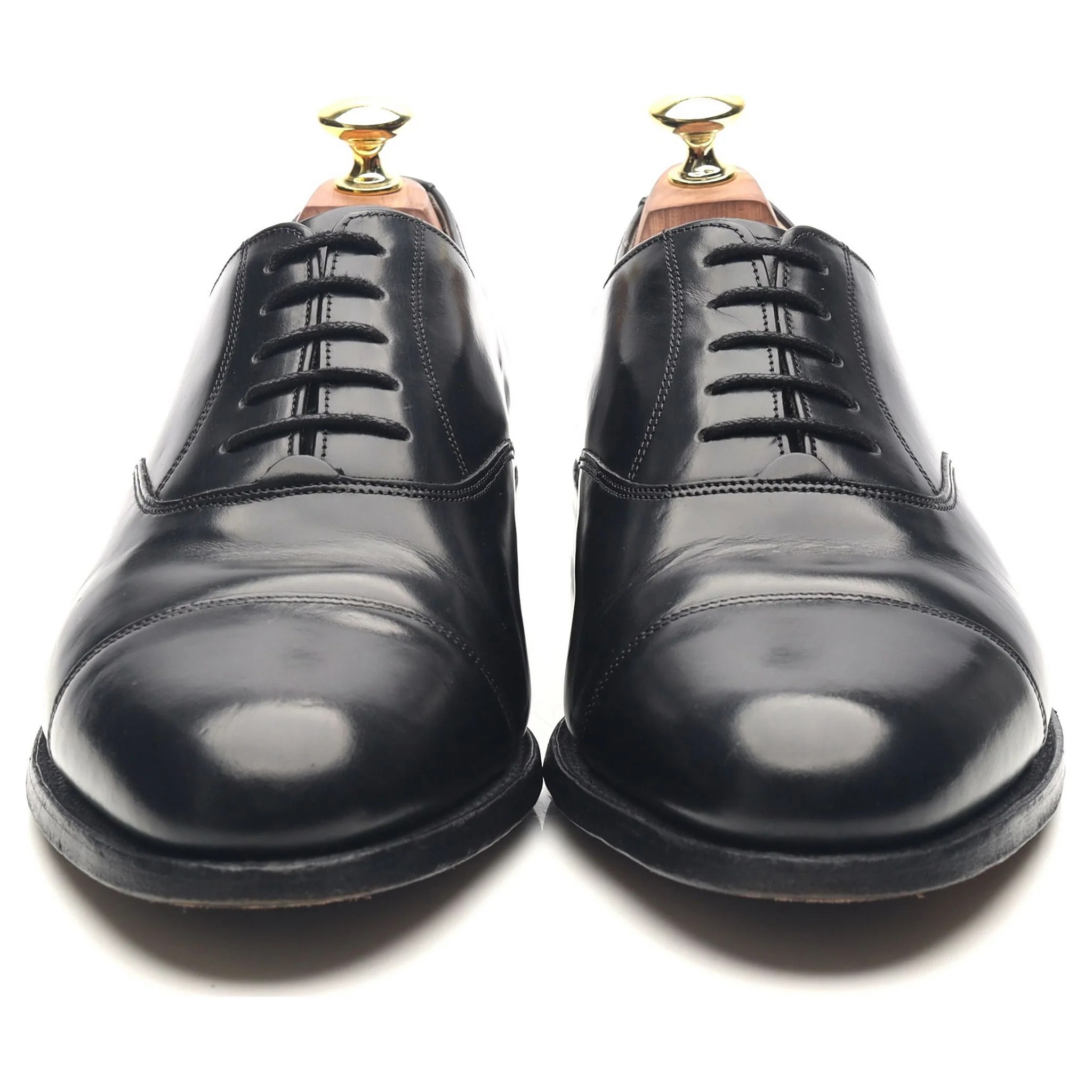 'Arnold' Black Leather Oxford UK 7.5 G - Image 8