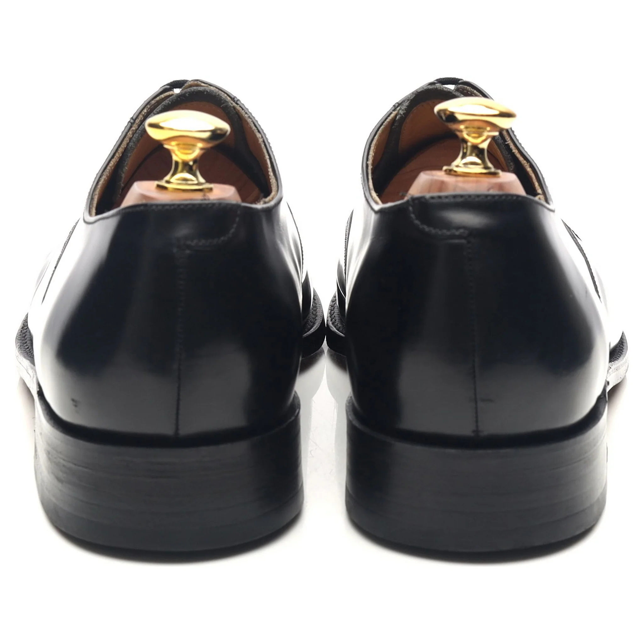 'Arnold' Black Leather Oxford UK 8.5 G - Image 4