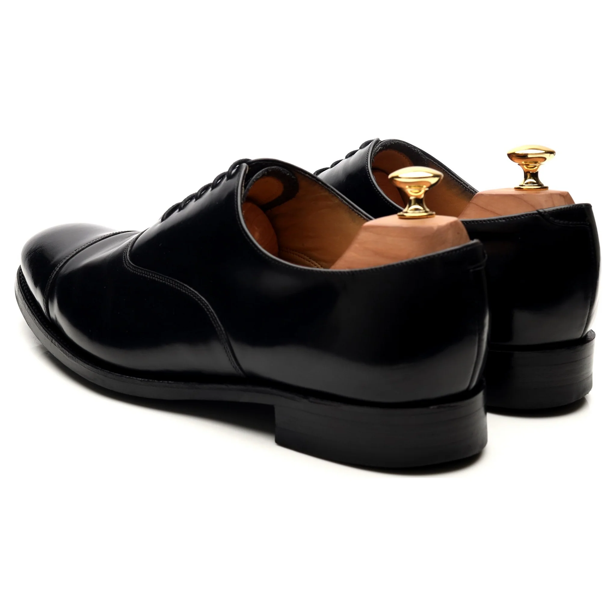 'Cheltenham' Black Leather Oxford UK 9.5 G - Image 3
